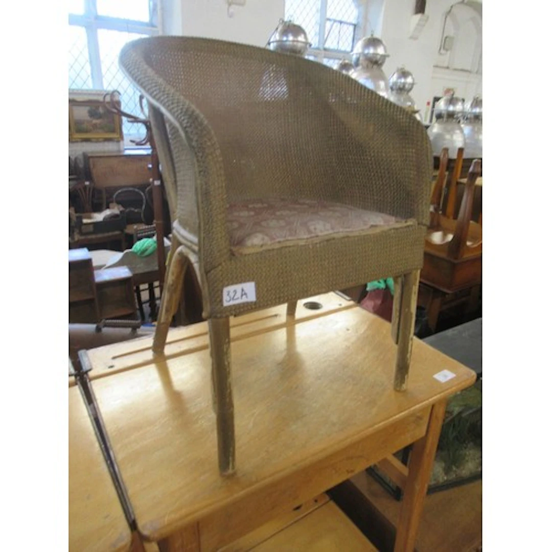 A Lloyd Loom style child's chair