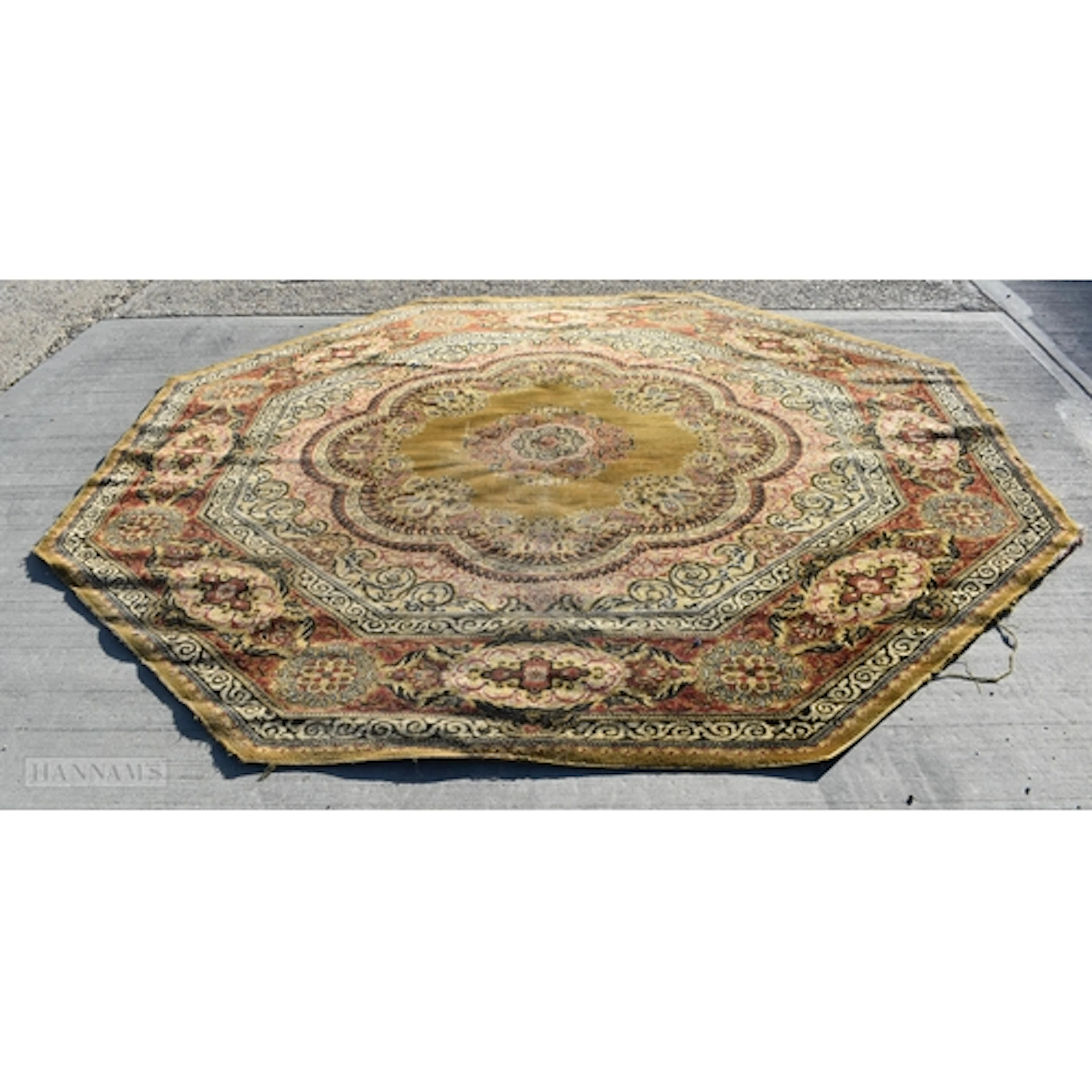 A Persian style rug 244cm