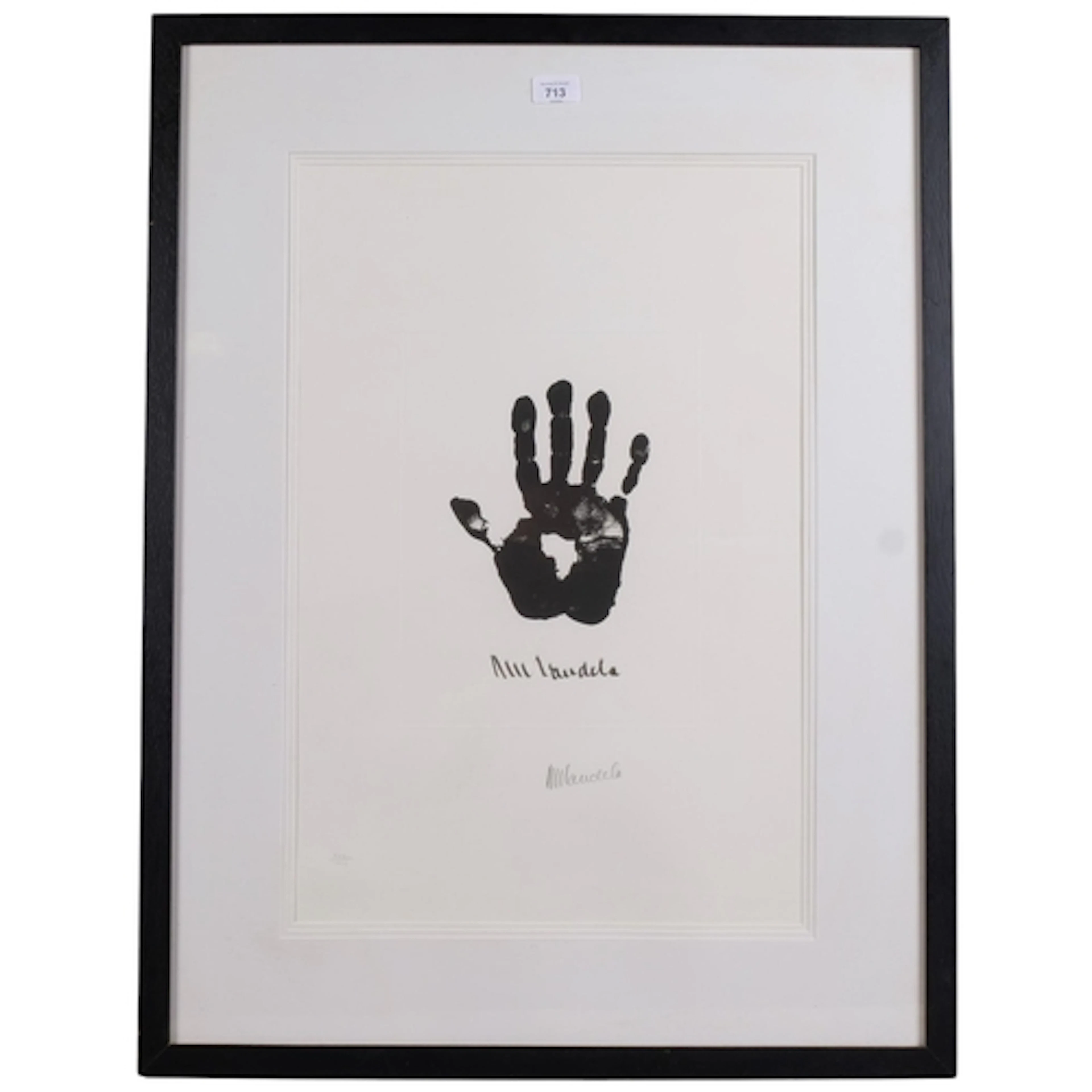 Nelson Mandela (1918 - 2013), Hand Of Africa, from Impressio...
