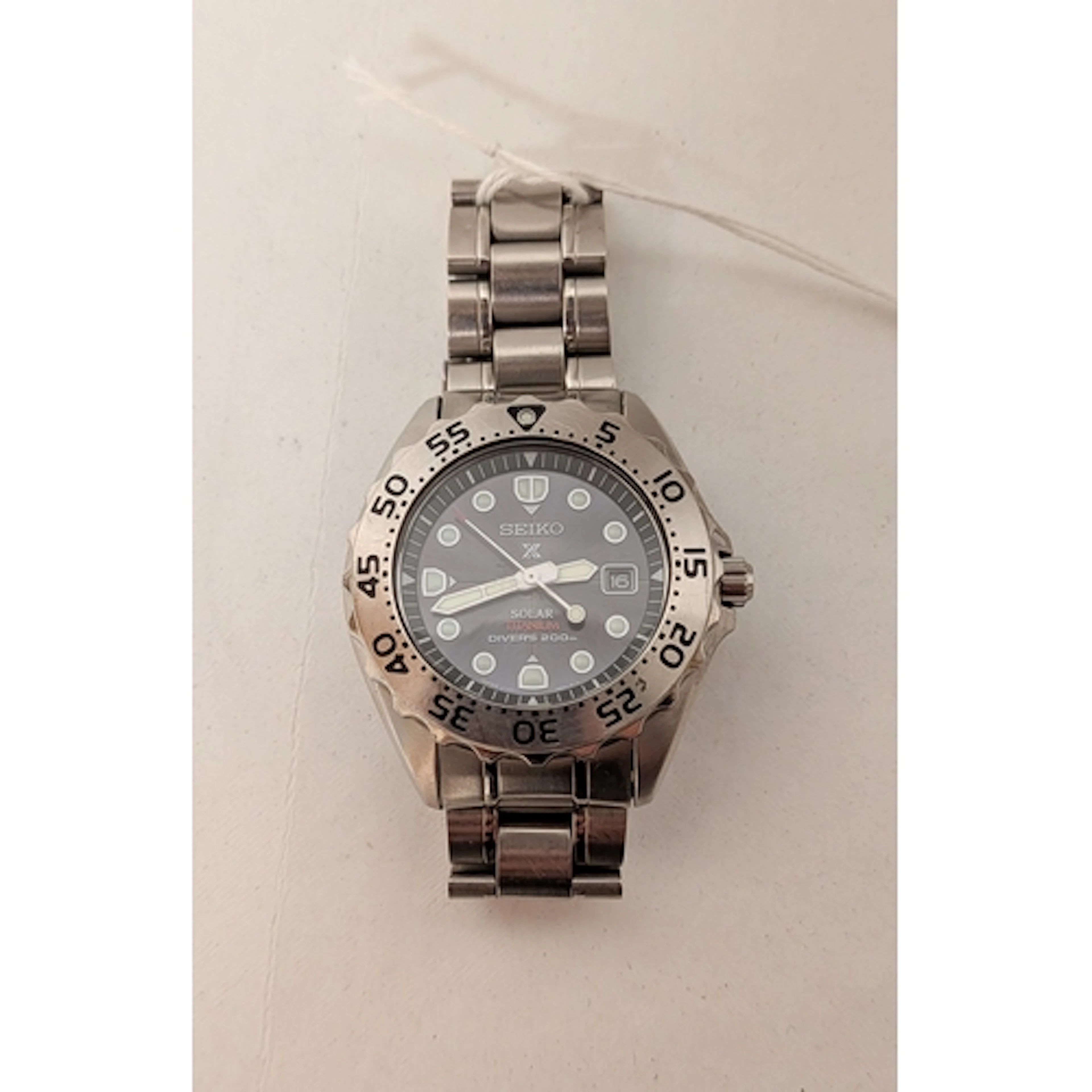 A gents Seiko Prospex Solar Air Divers quartz date wristwatc...
