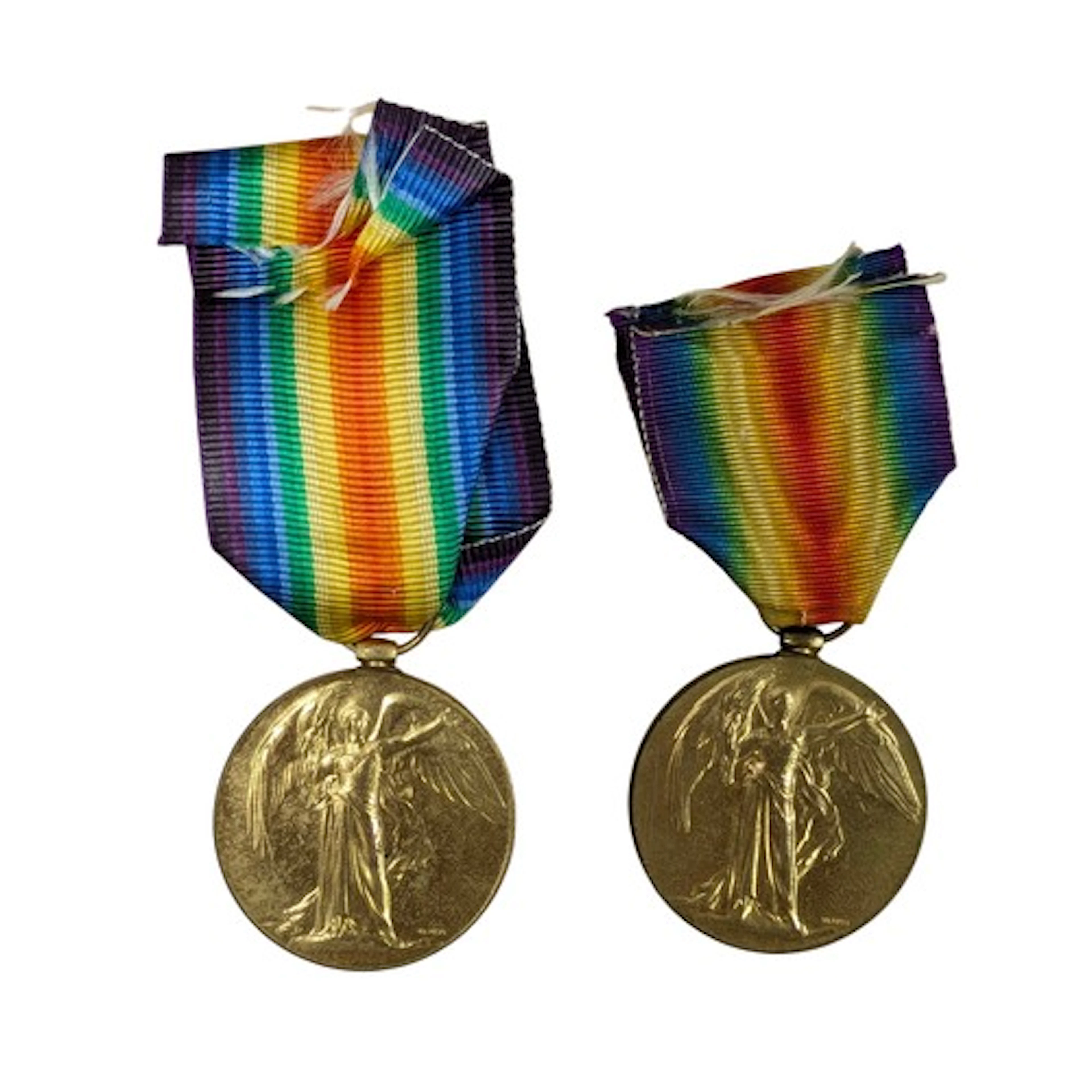 A quantity of two WW1 British Victory Medals, the first to P...