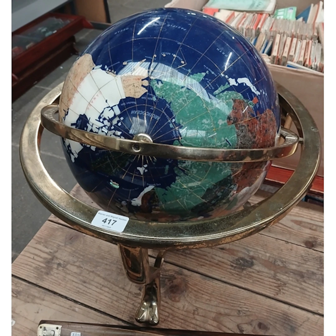 A large table globe.