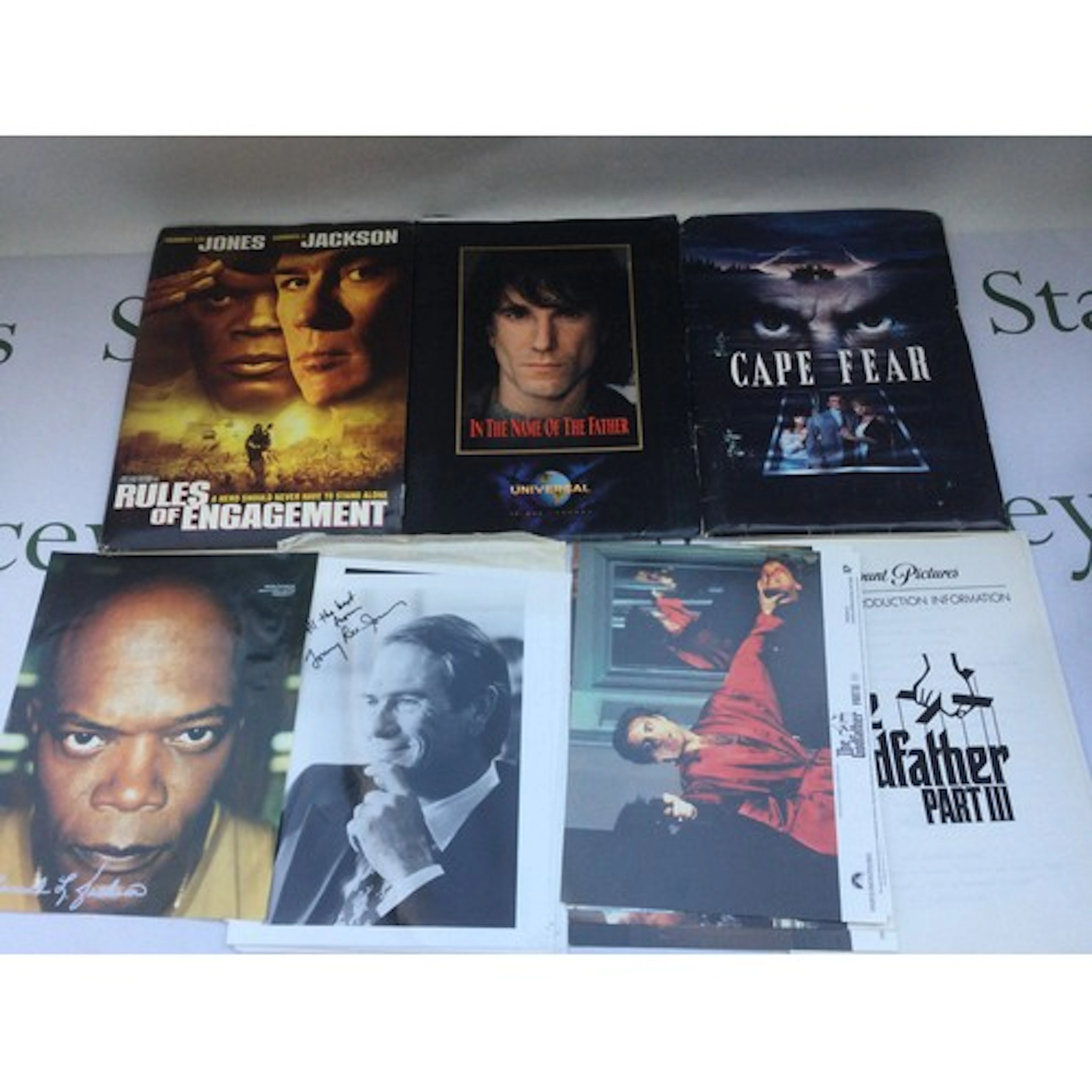 A collection of film memorabilia comprising various press pa...