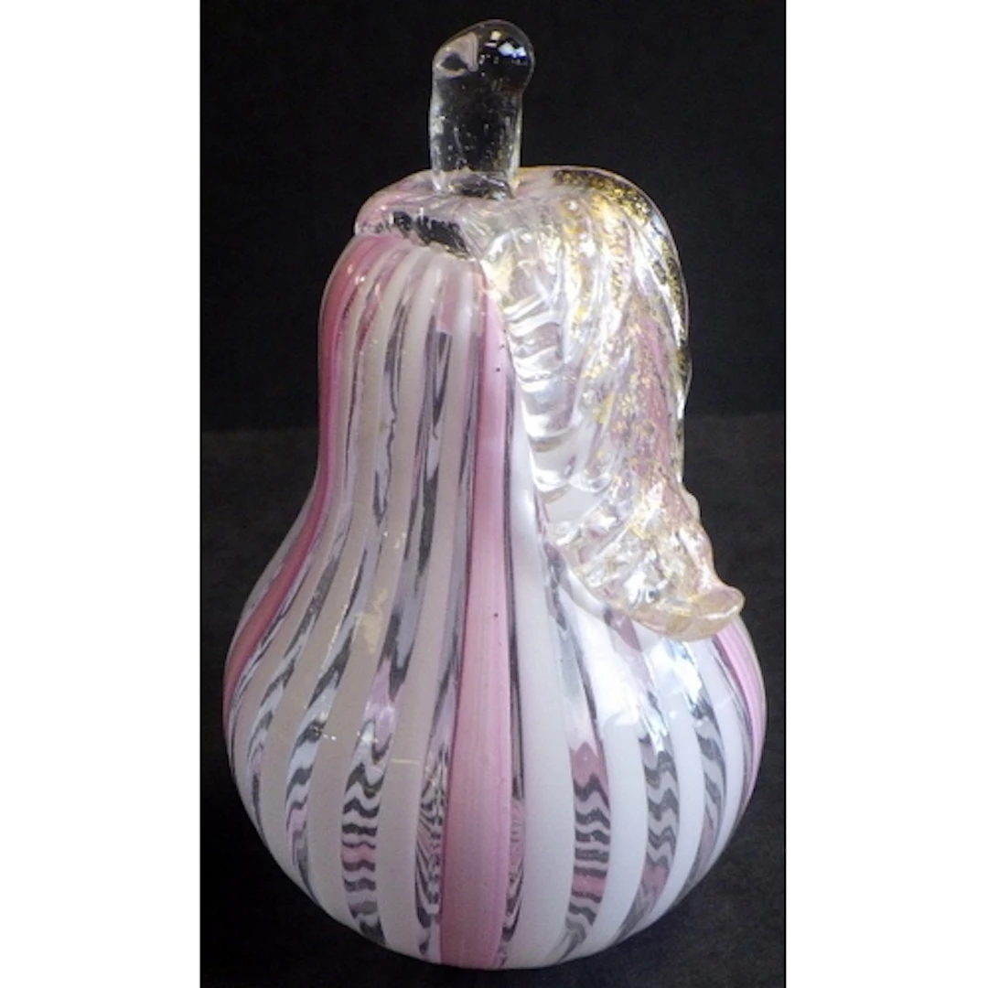 A small Murano glass pear