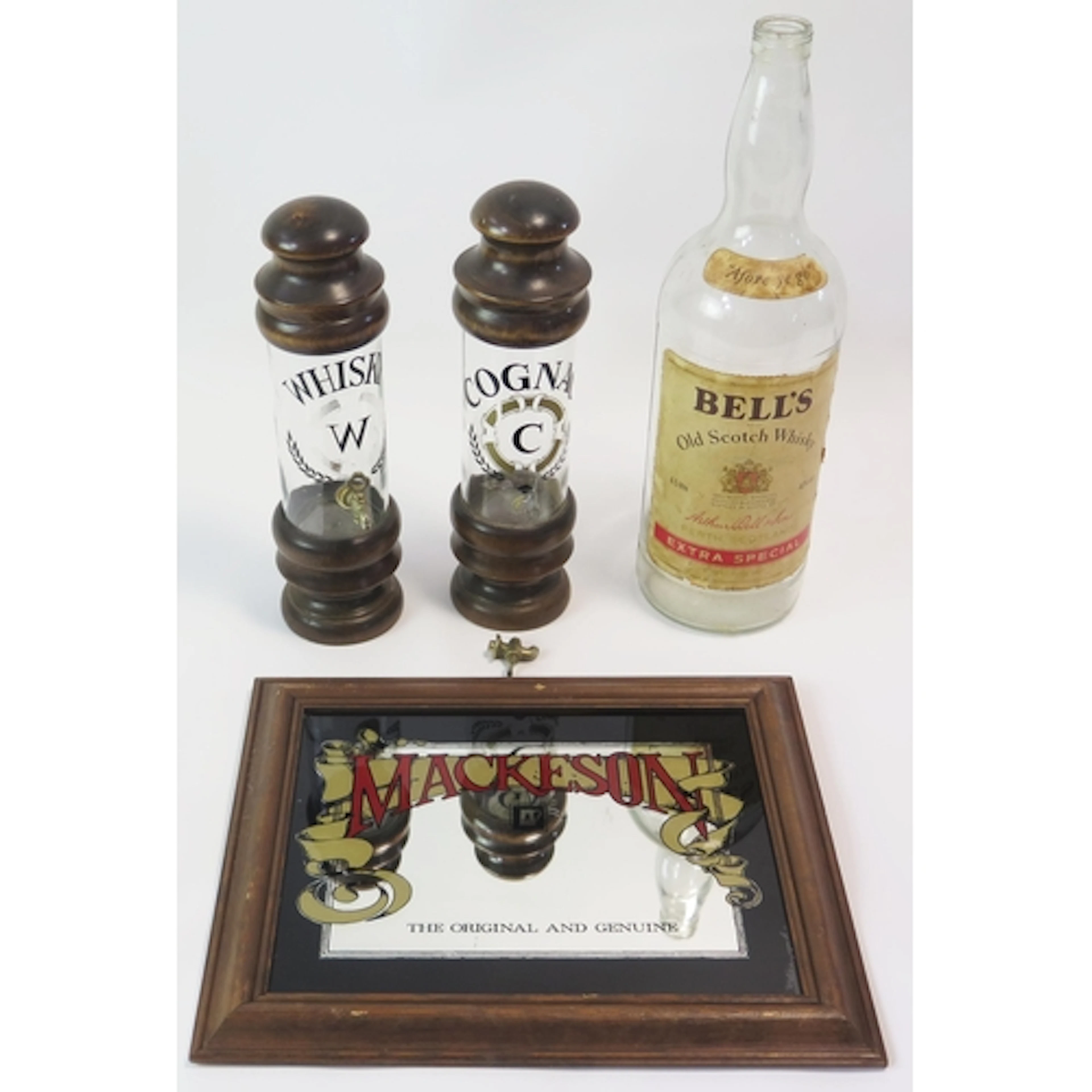 Vintage whisky fountain/dispenser with fitted brass tap and ...