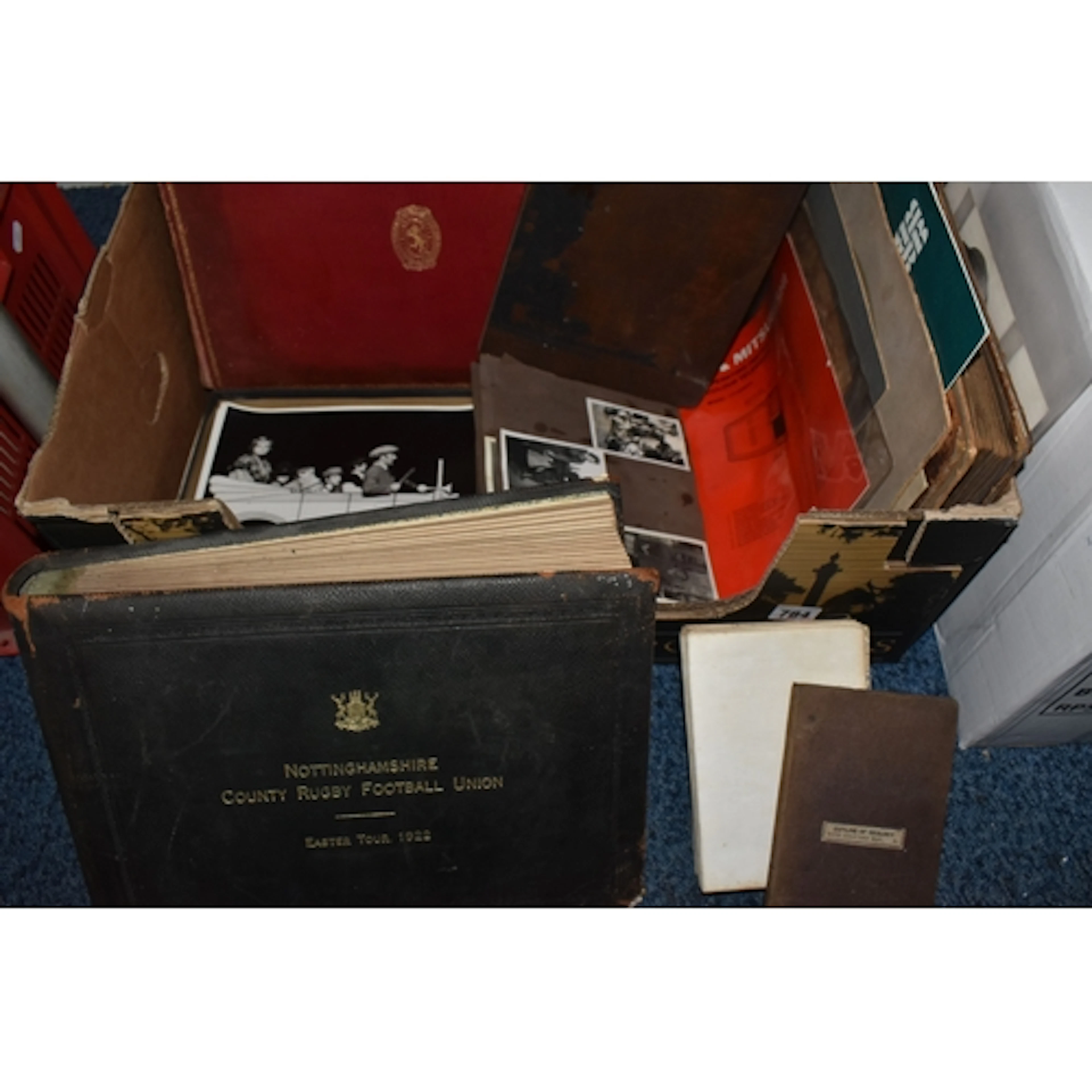 ONE BOX OF EPHEMERA containing three early - mid 20th photog...