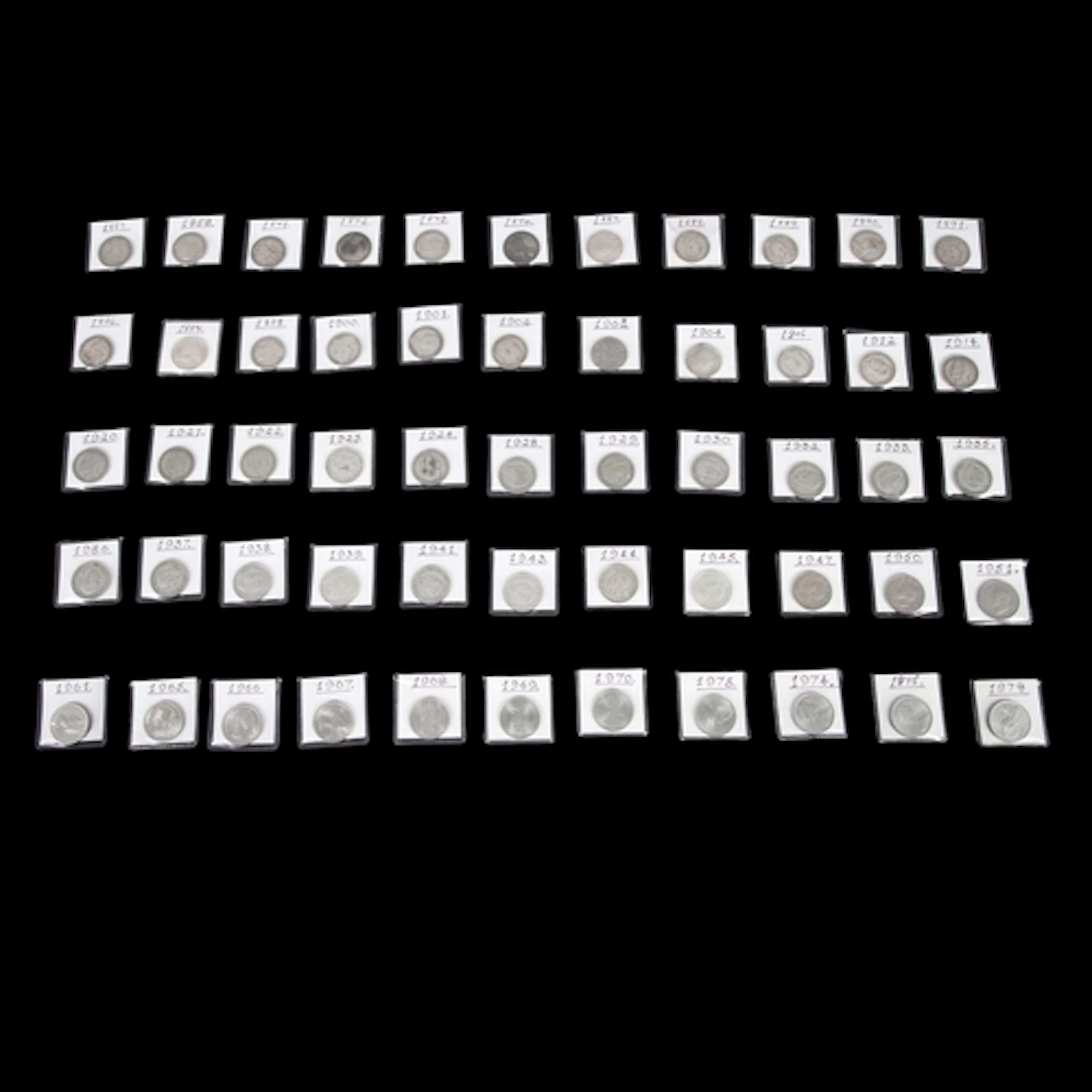 A PARTIAL DATE RUN OF FLORINS, 1857 AND LATER. A collection ...