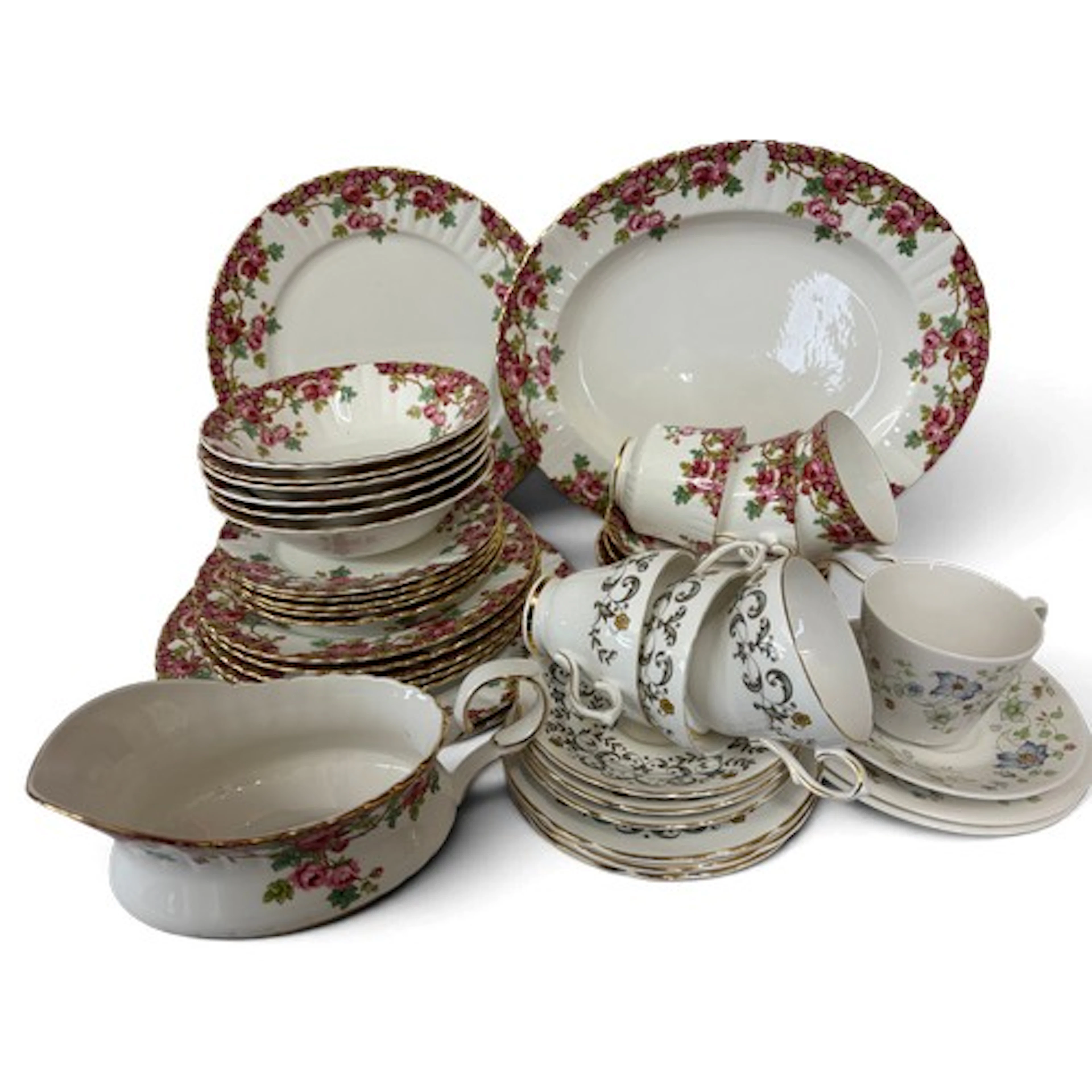 Royal Stafford Old English Garden comprising of serving plat...