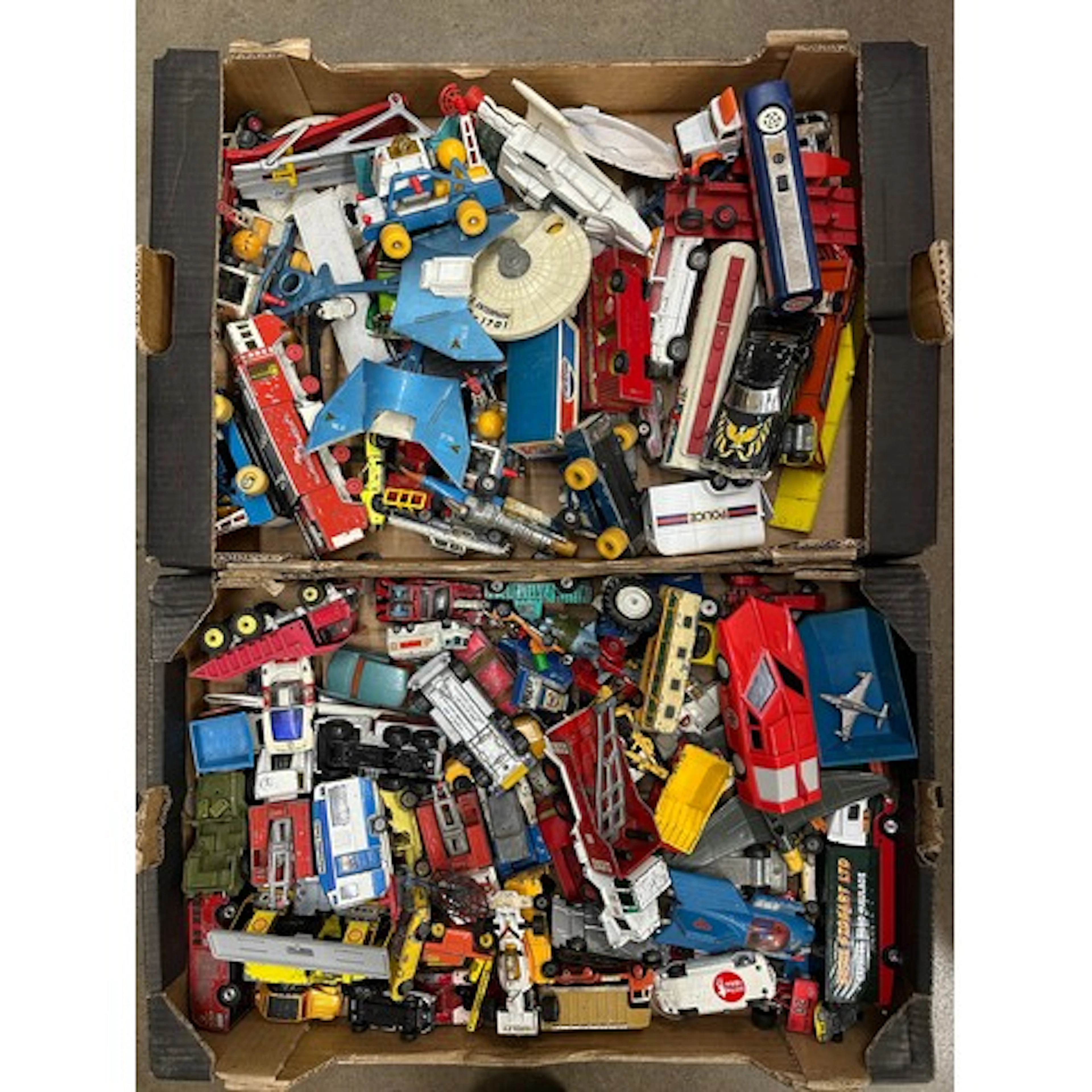 A large collection of die-cast model vehicles, Dinky Toys, C...