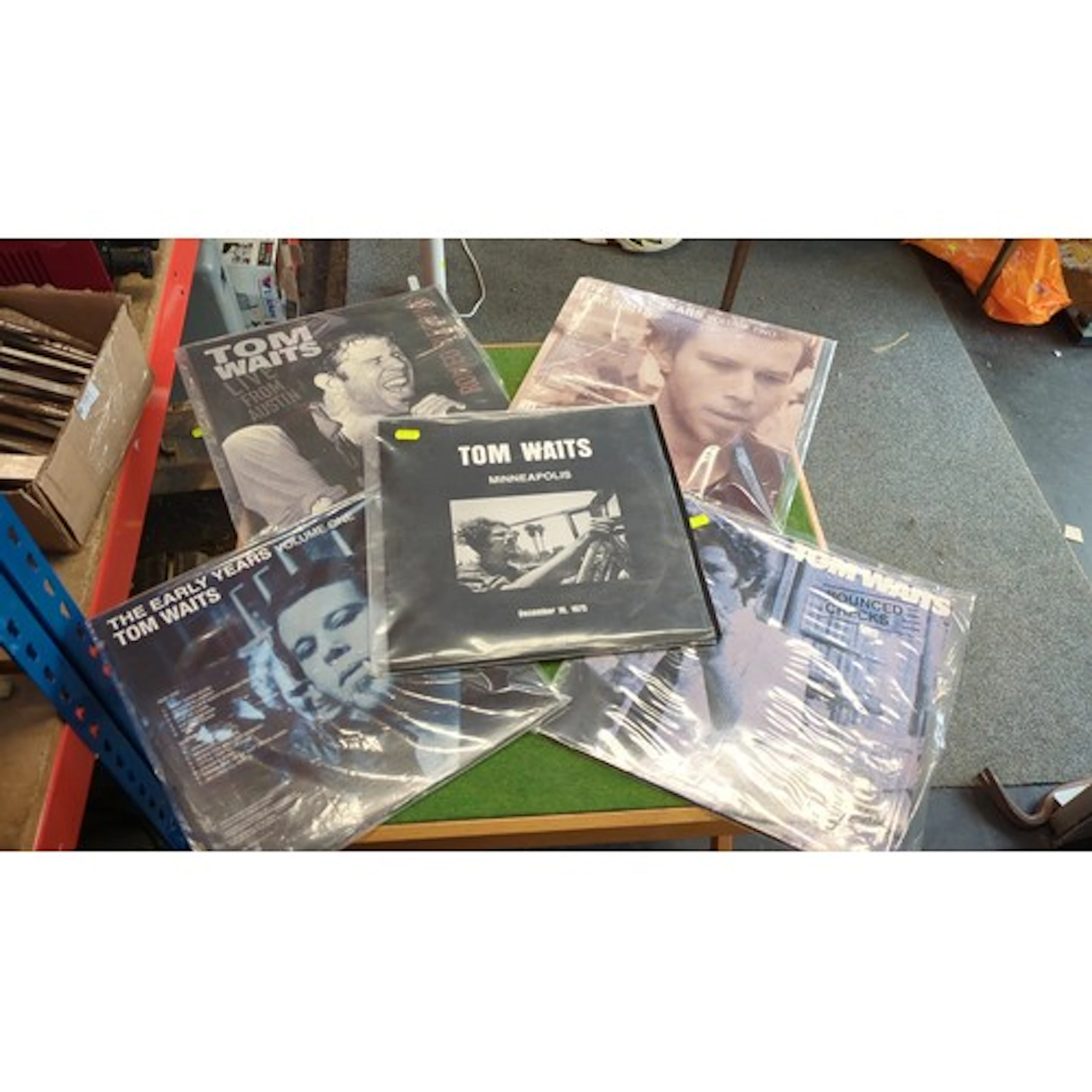 A quantity of Tom Waits vinyl LP records, including Bounced ...