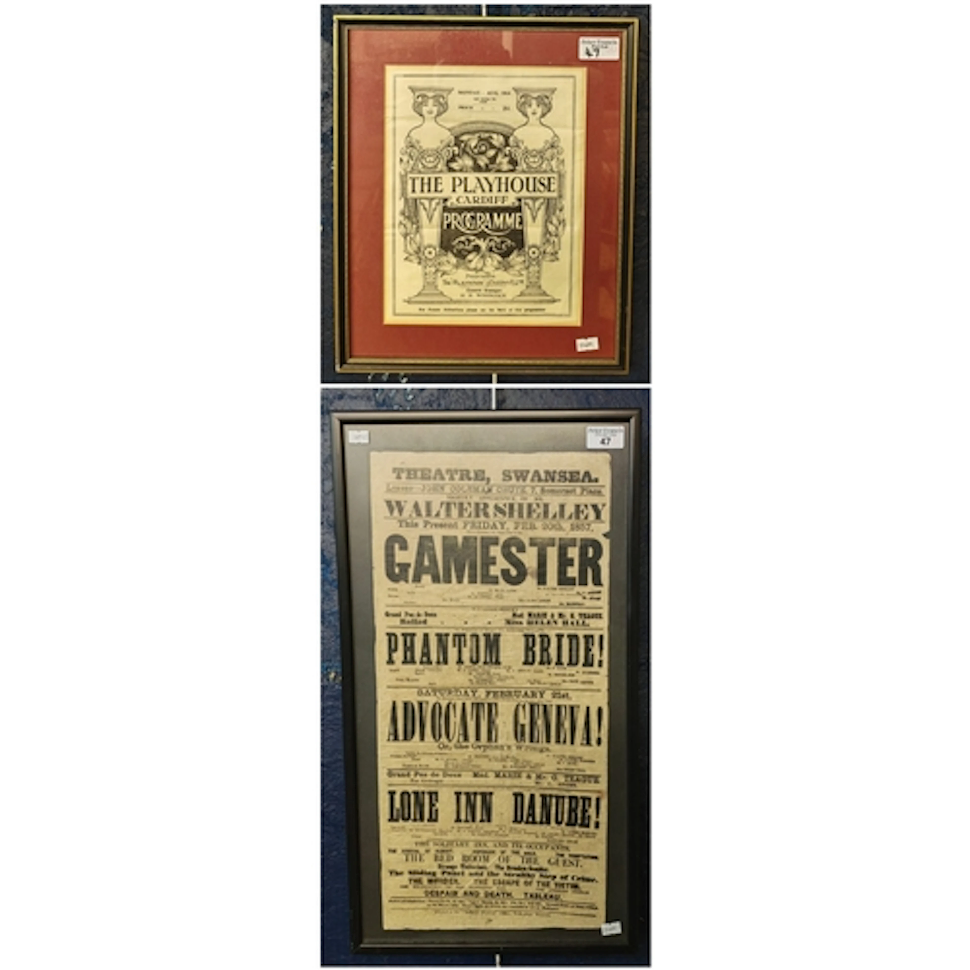 Vintage Theatre Swansea advertising poster/bill for the play...