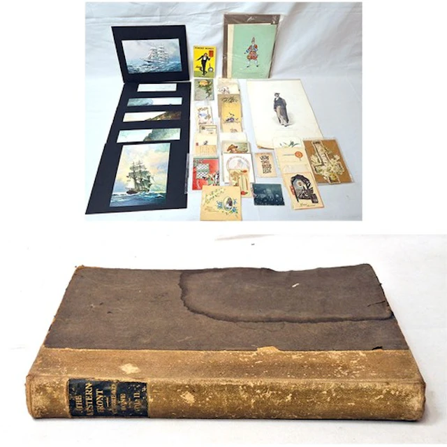 Antique & Vintage Greeting Cards & naval & military interest...