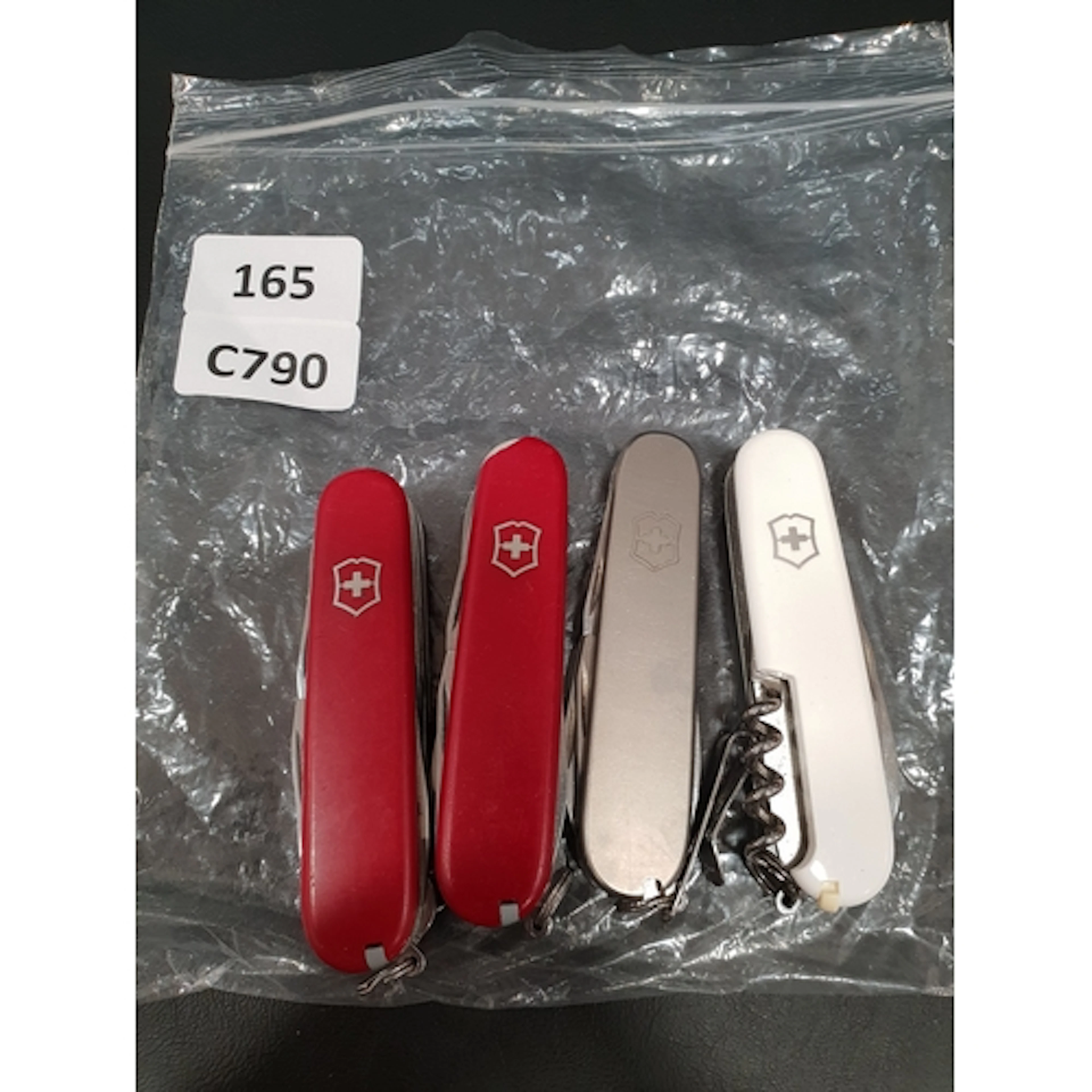 SELECTION OF THREE VICTORINOX SWISS ARMY KNIVES together wit...