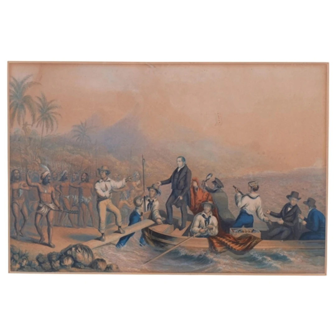 2 x 19th century Baxter prints, The Massacre Of The Lamented...