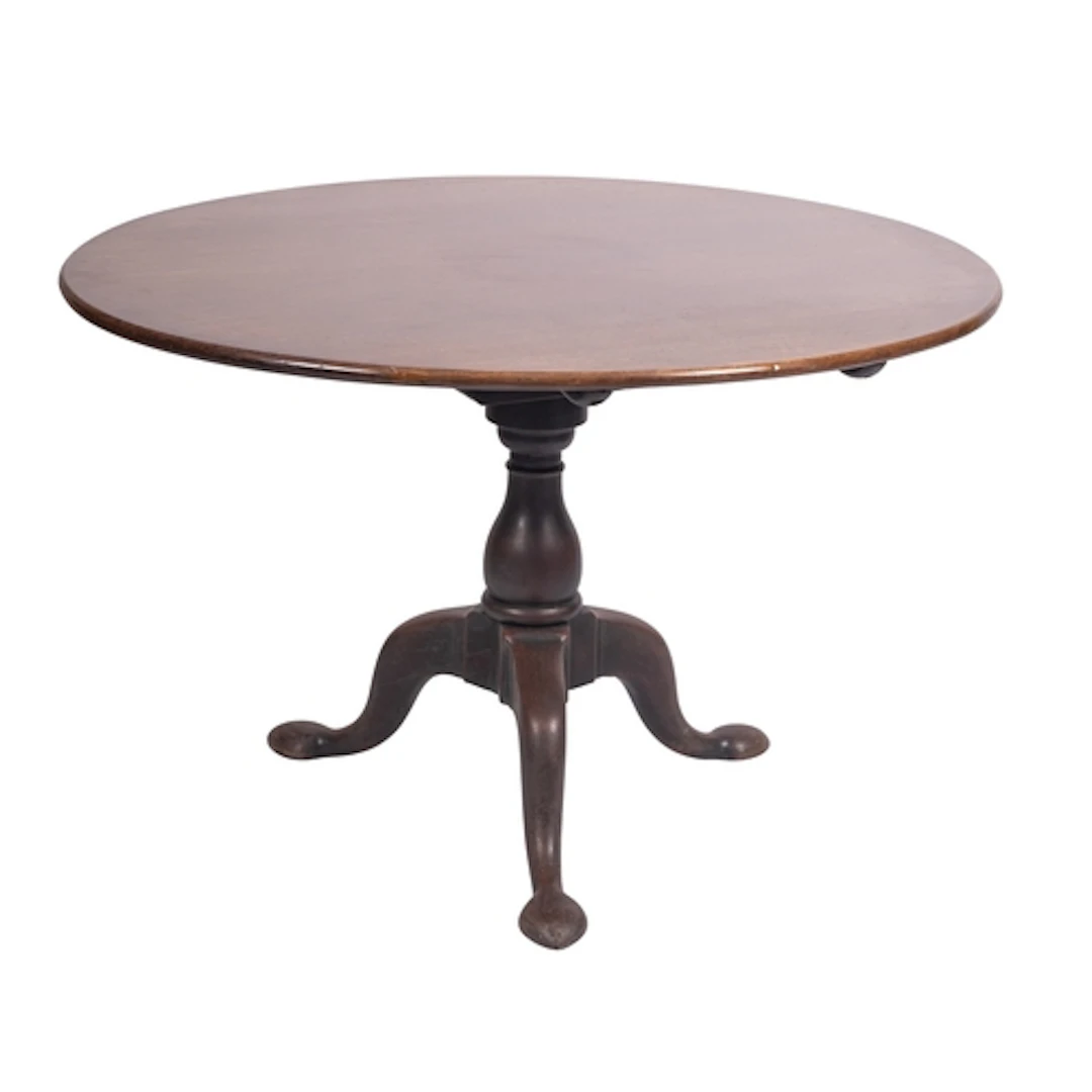 A George II mahogany oval dining table, mid 18th century; th...