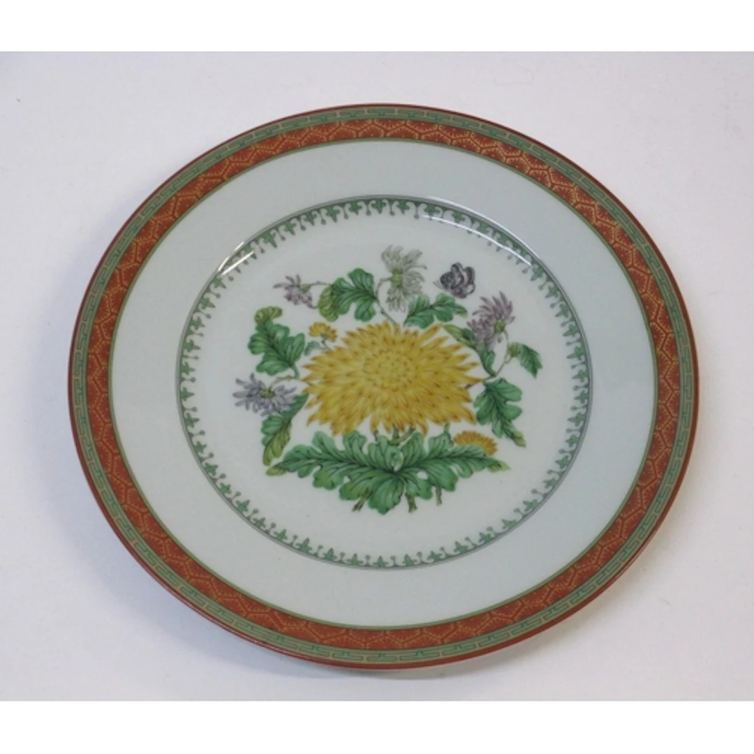 Haviland Limoges pale celadon Chrysanthème pattern dinner an...