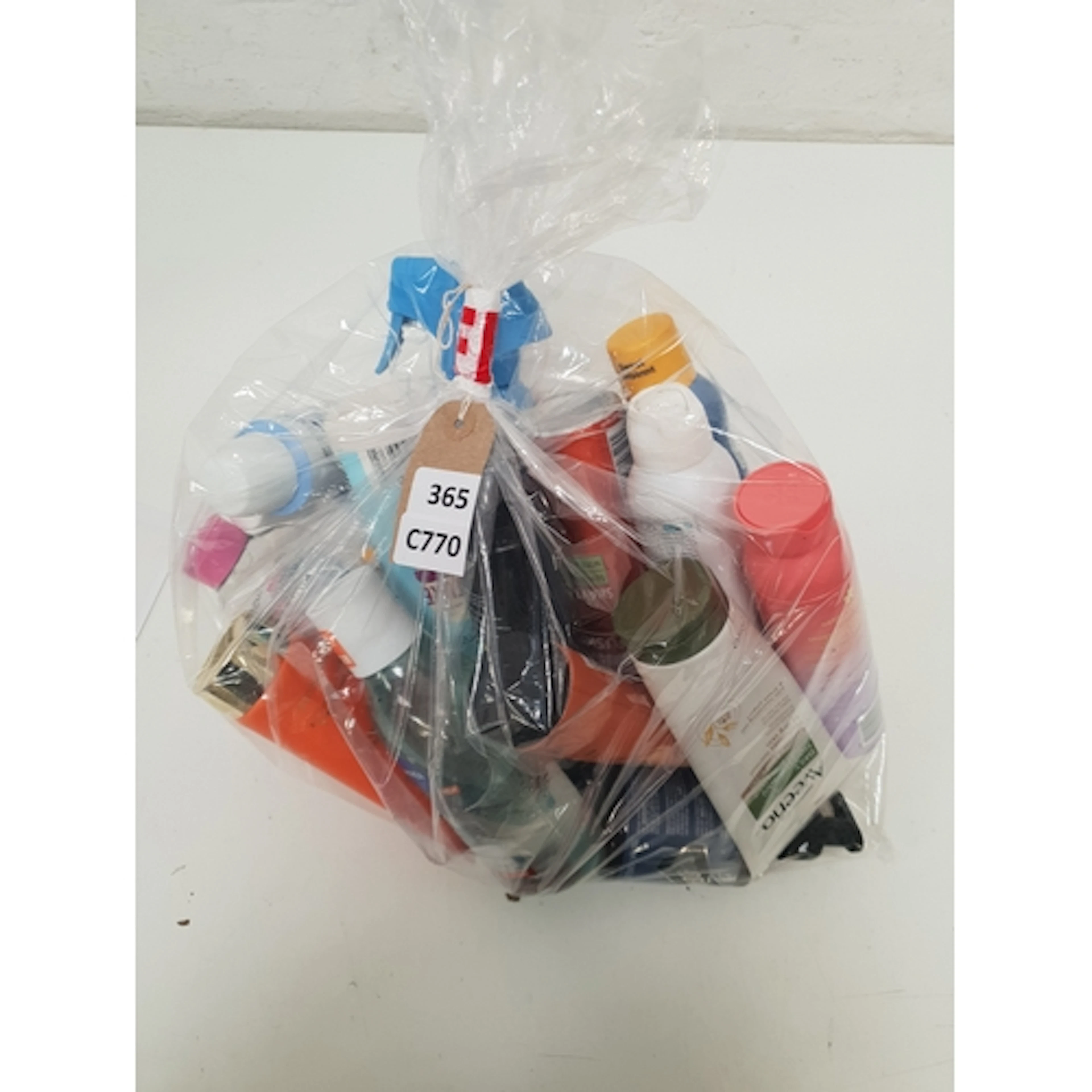 ONE BAG OF USED COSMETICS including Aveeno and Garnier