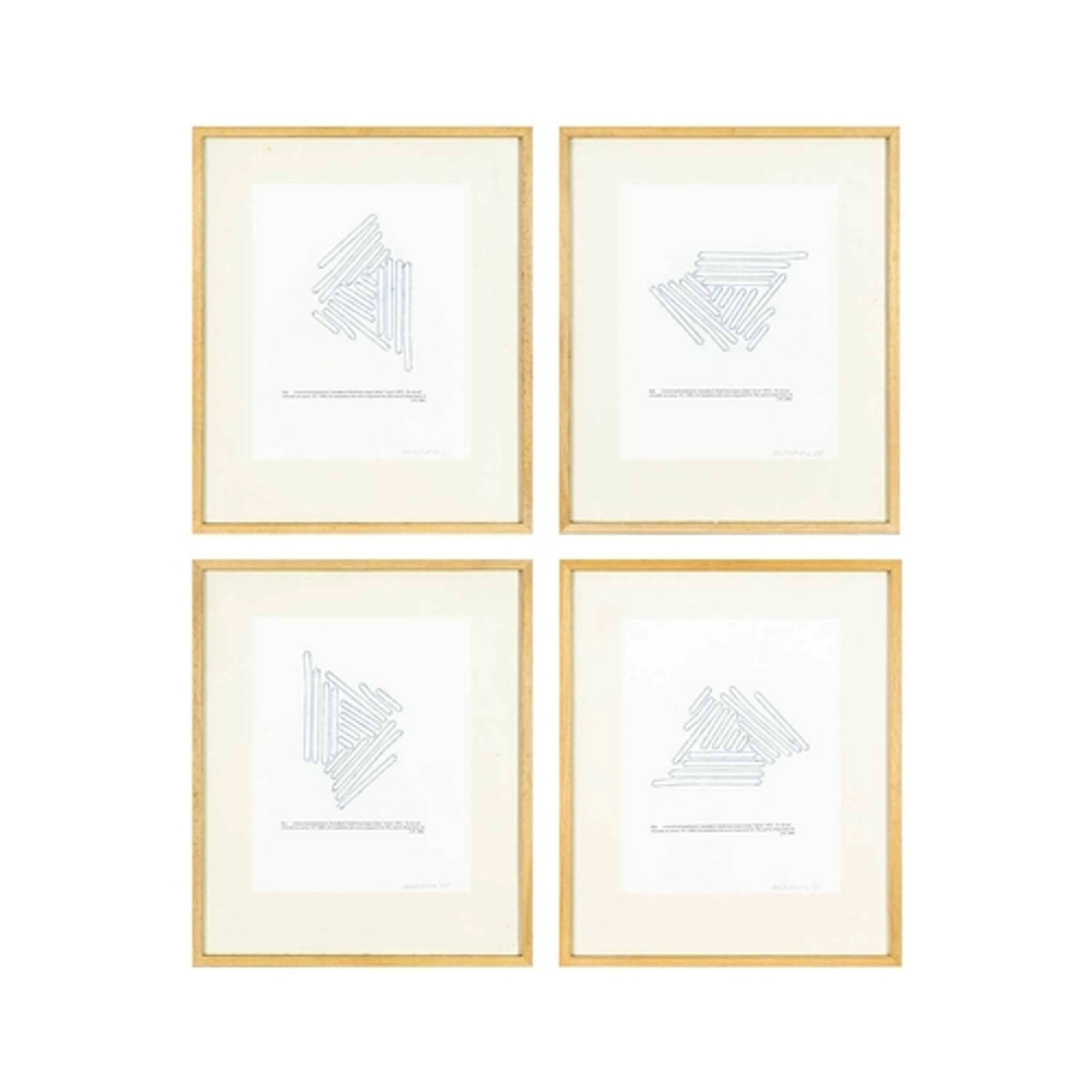 John MITCHELL (1943-2014) Manner of Jasper JOHNS (1930) Four...