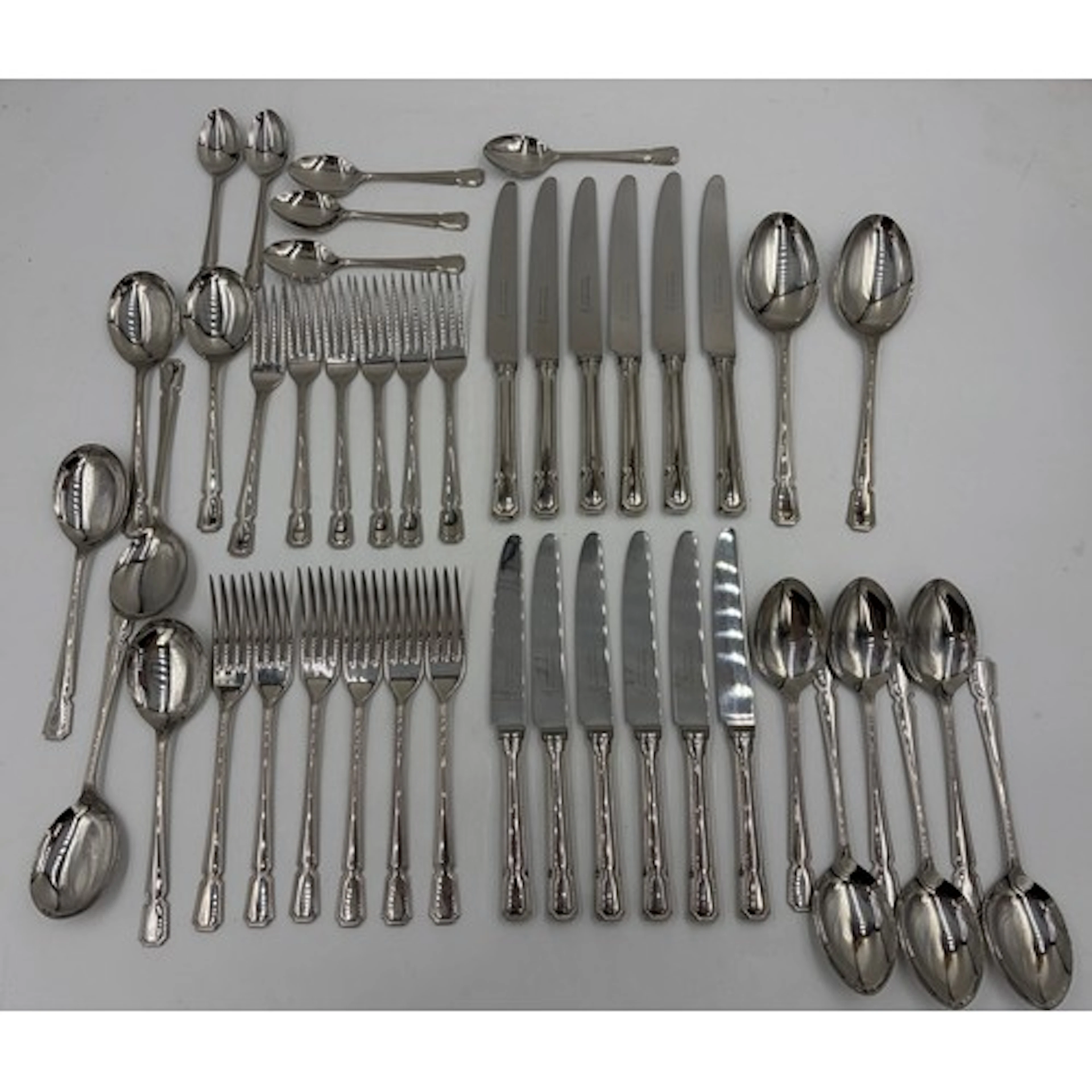 Cooper Ludlam six place setting cutlery, plus 2 tablespoons ...