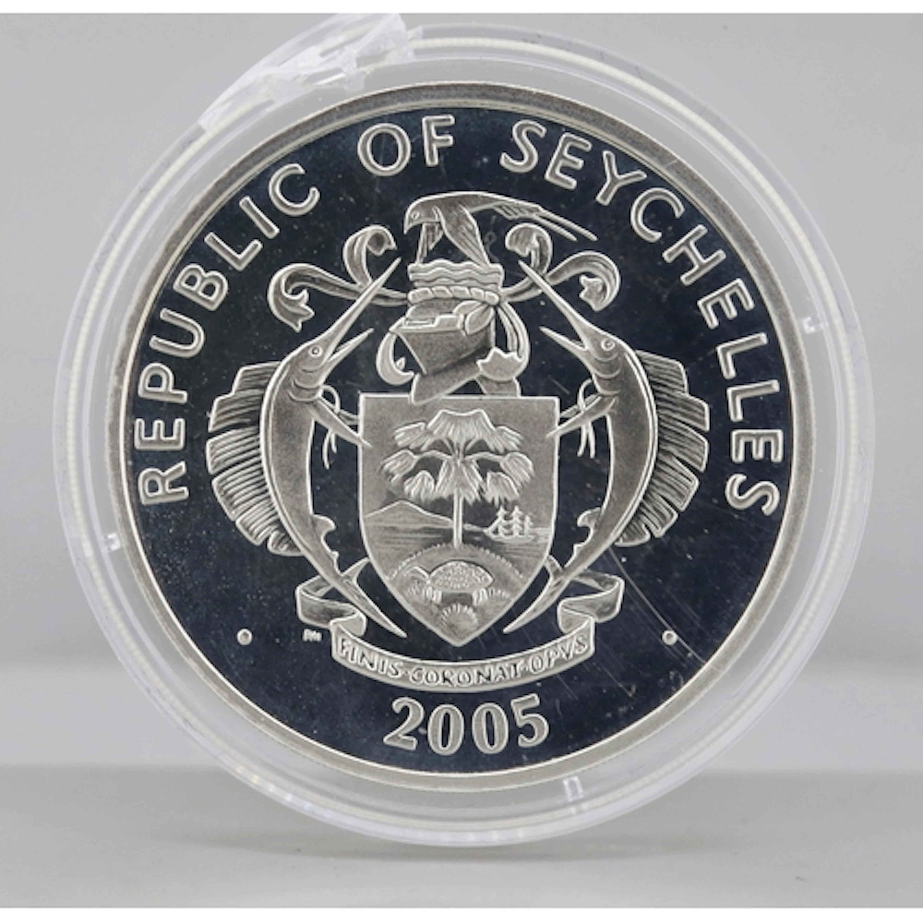 Sterling Silver Commemorative 25 Rupees Coin 'In Memoriam Hi...