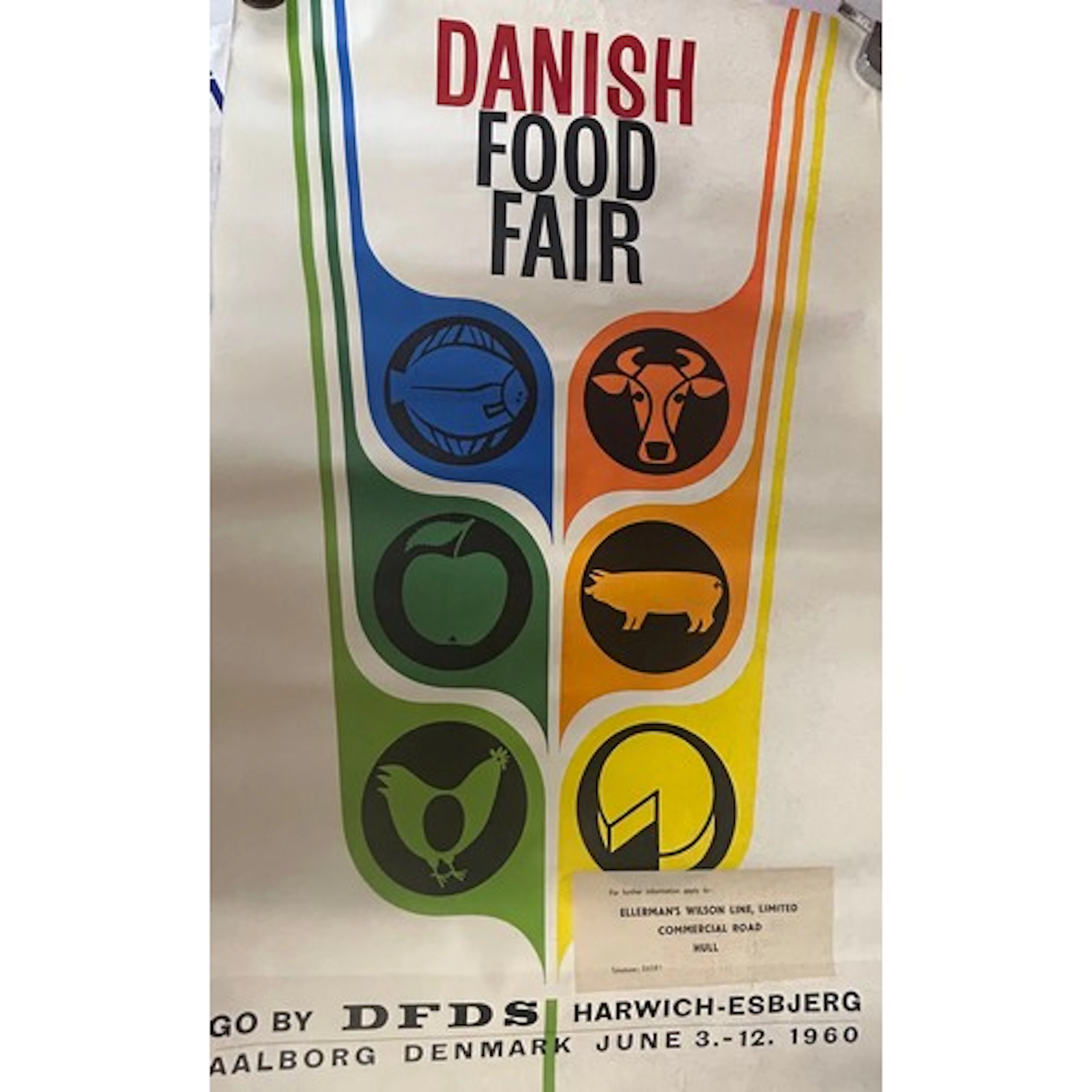 Four colourful vintage advertising posters to promote 'Danis...