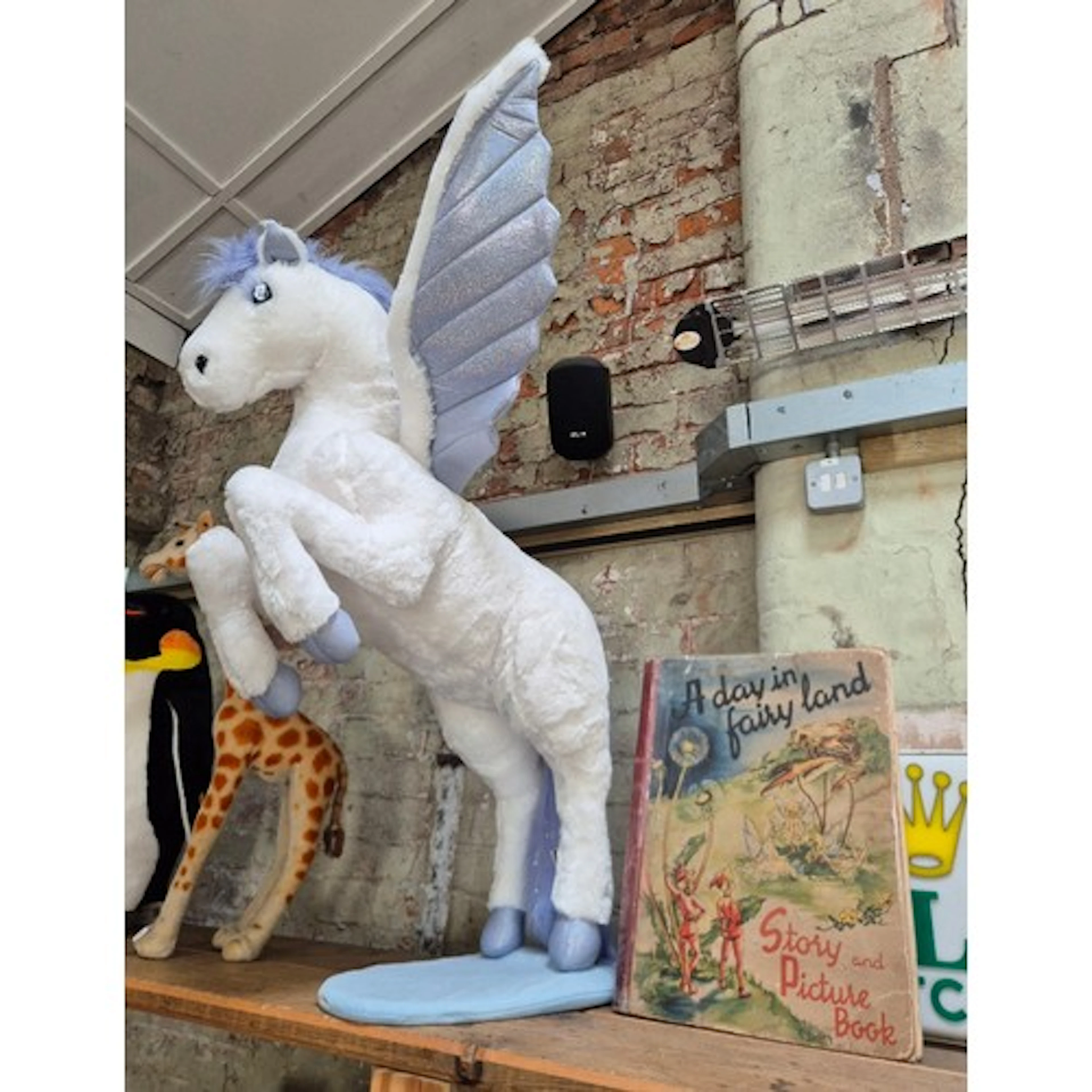 A large Melissa & Doug pegasus soft toy figure (approx. 1m i...