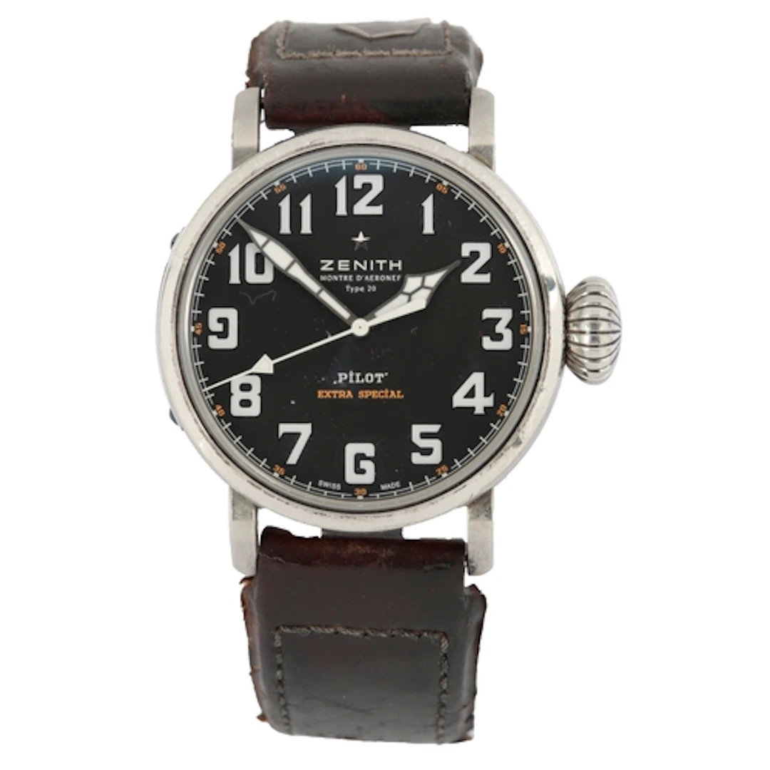 A gentleman's stainless steel Zenith Montre D'Aeronef Type 2...