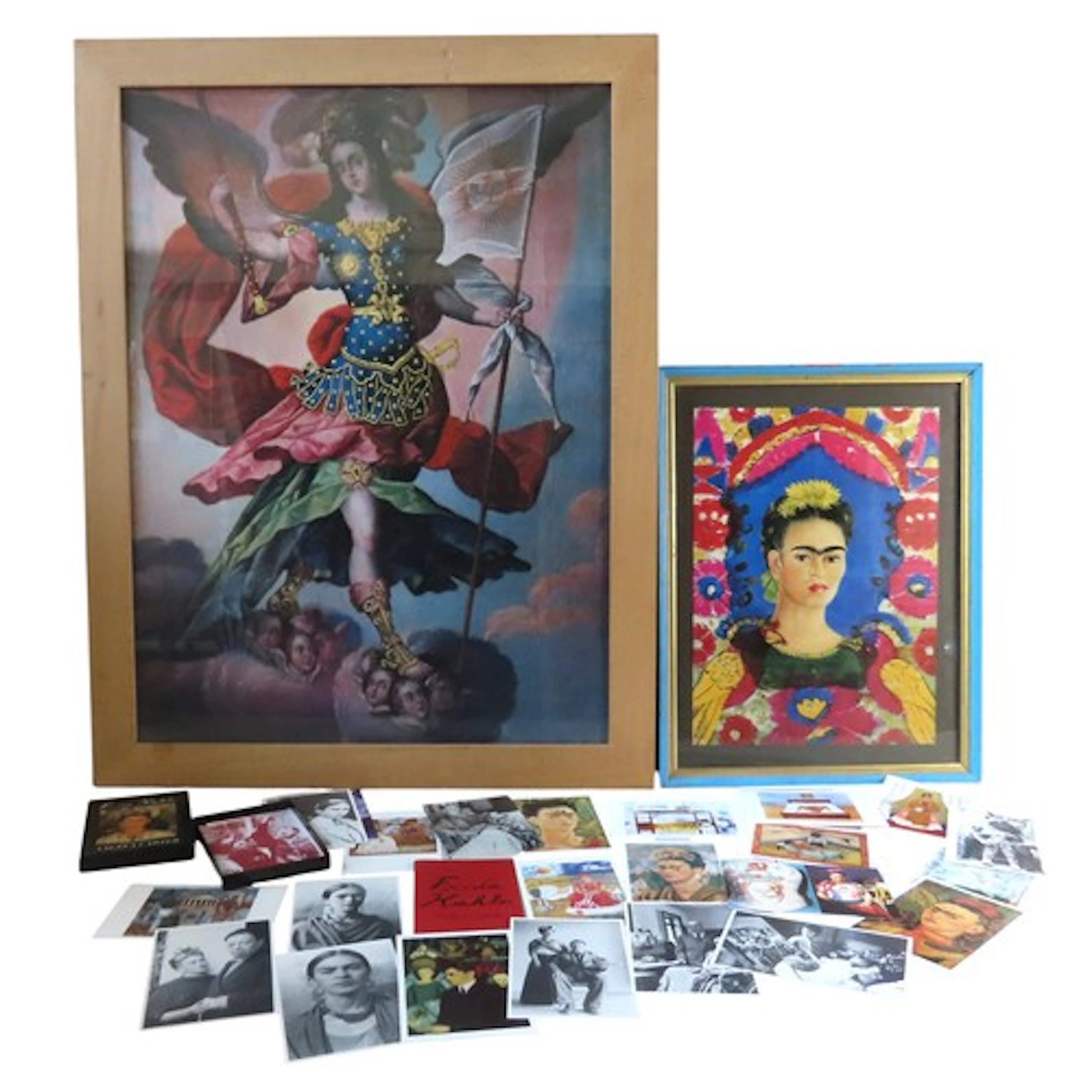 A FRAMED MUSEUM POSTER OF FRIDA KAHLO from the Museo Nationa...