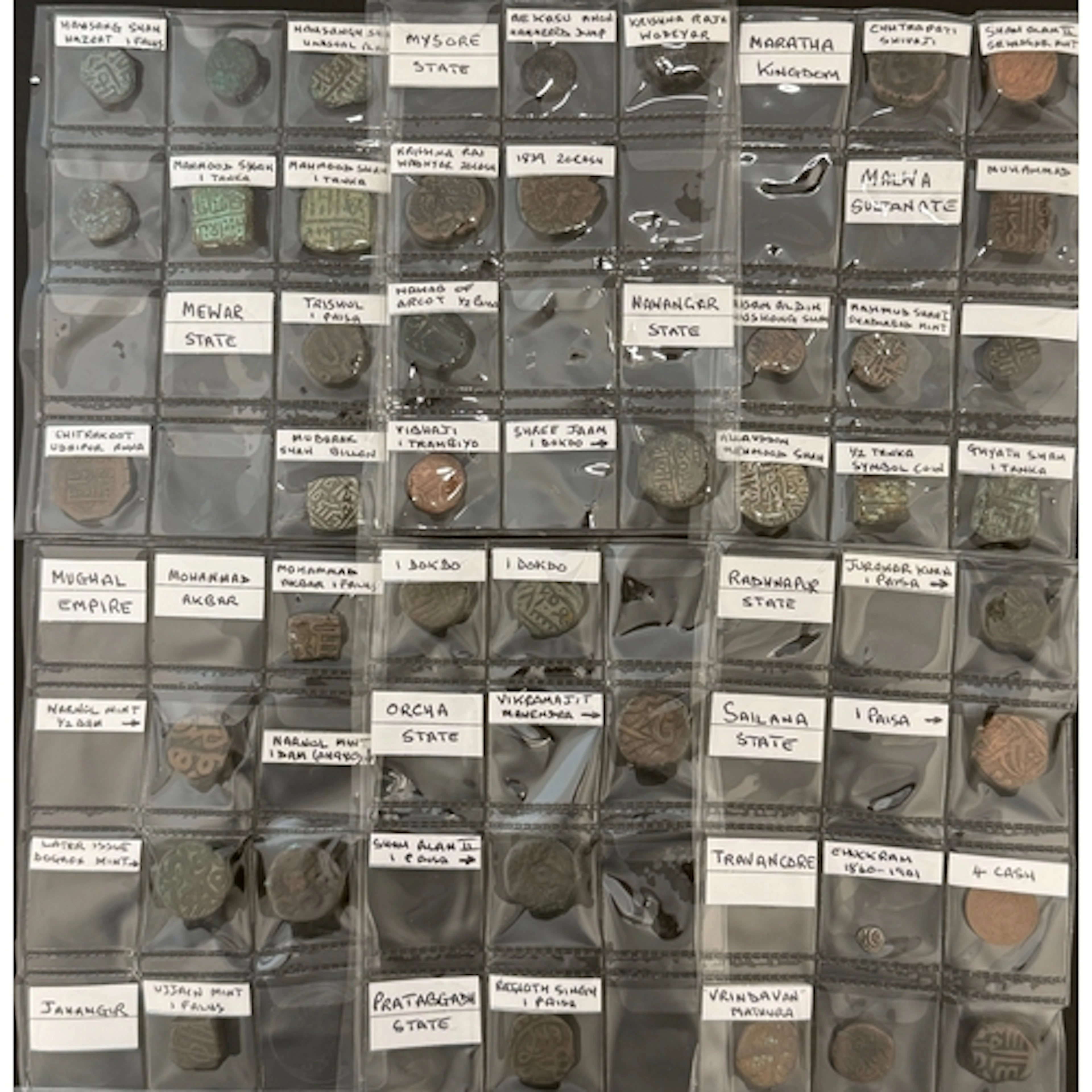 A collection of 91 early Indian coins, comprising issues of ...