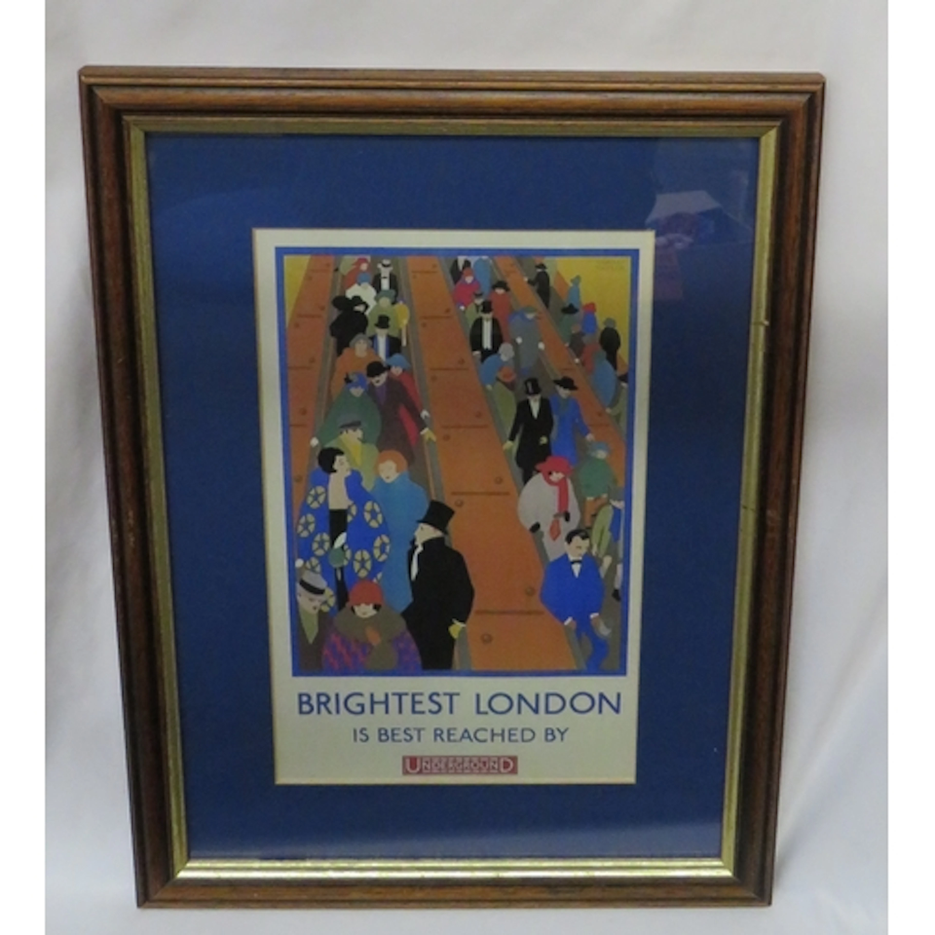 F/g Reproduction 1930s Travel Poster 'Brightest London Is Be...