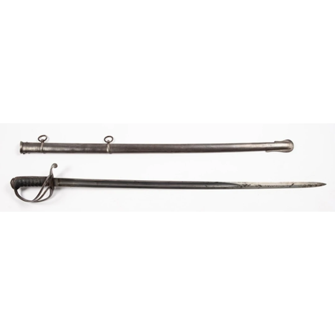 An 1822 pattern Cavalry Officer's sword. Having an 89cm curv...