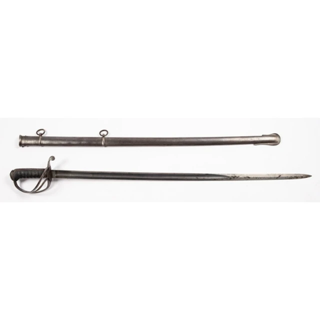 An 1822 pattern Cavalry Officer's sword. Having an 89cm curv...