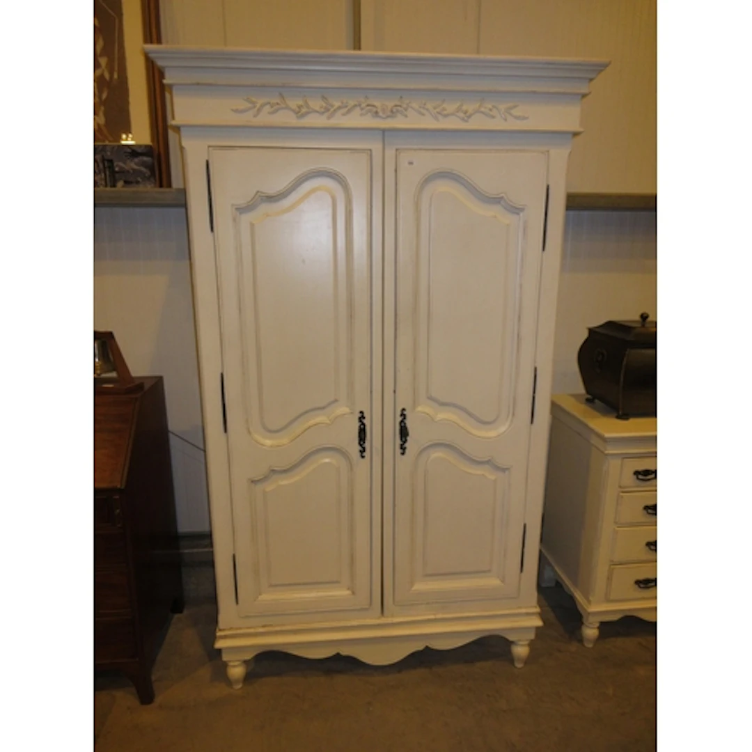 Country Corner French Style 2 Door Wardrobe, 113x53x207cm h