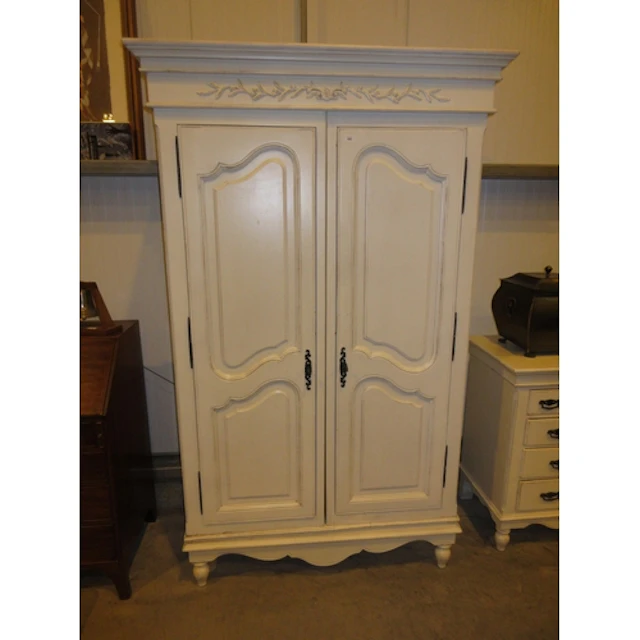 Country Corner French Style 2 Door Wardrobe, 113x53x207cm h