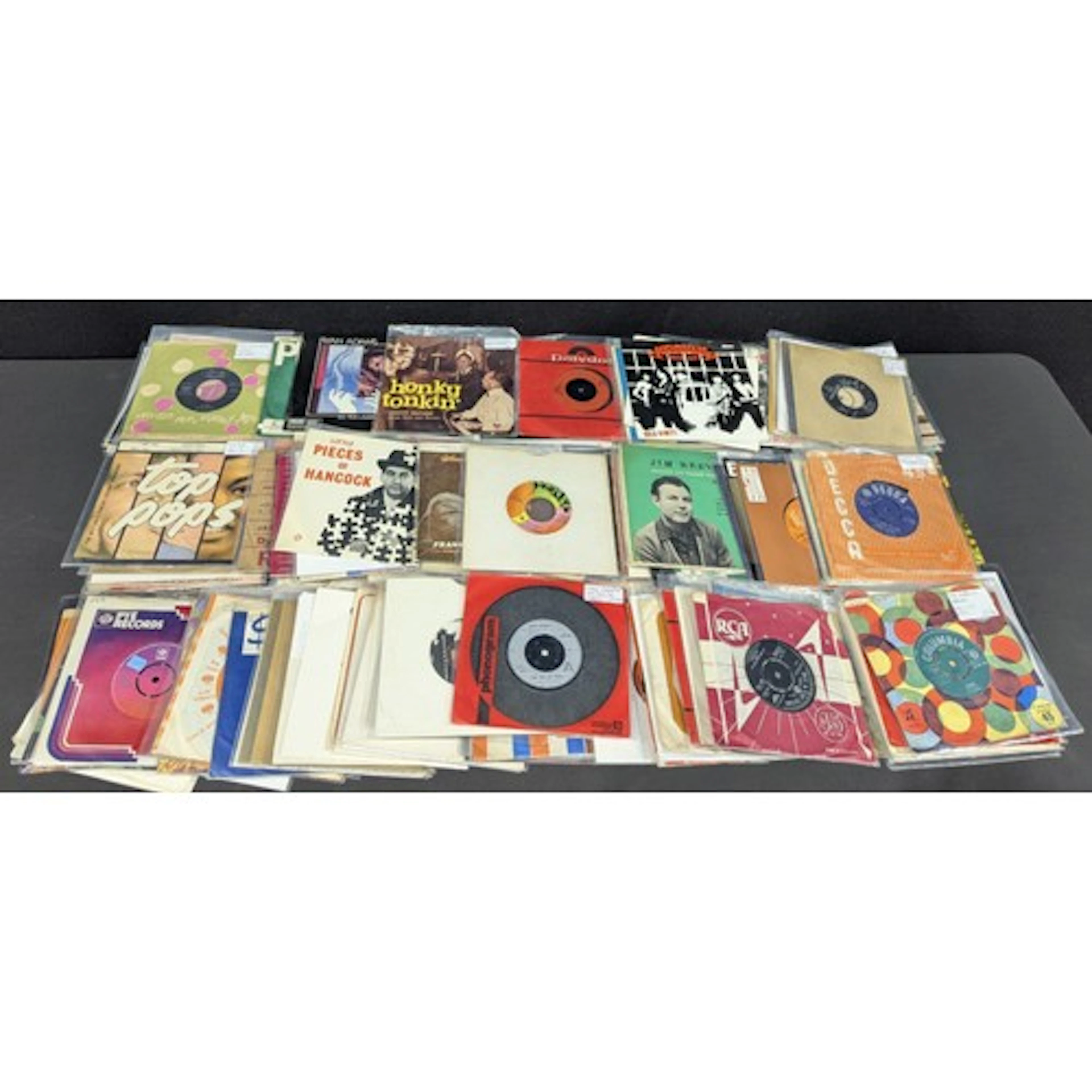 Vinyl Records – 45rpm 7” Singles – including Ludovic Navarre...