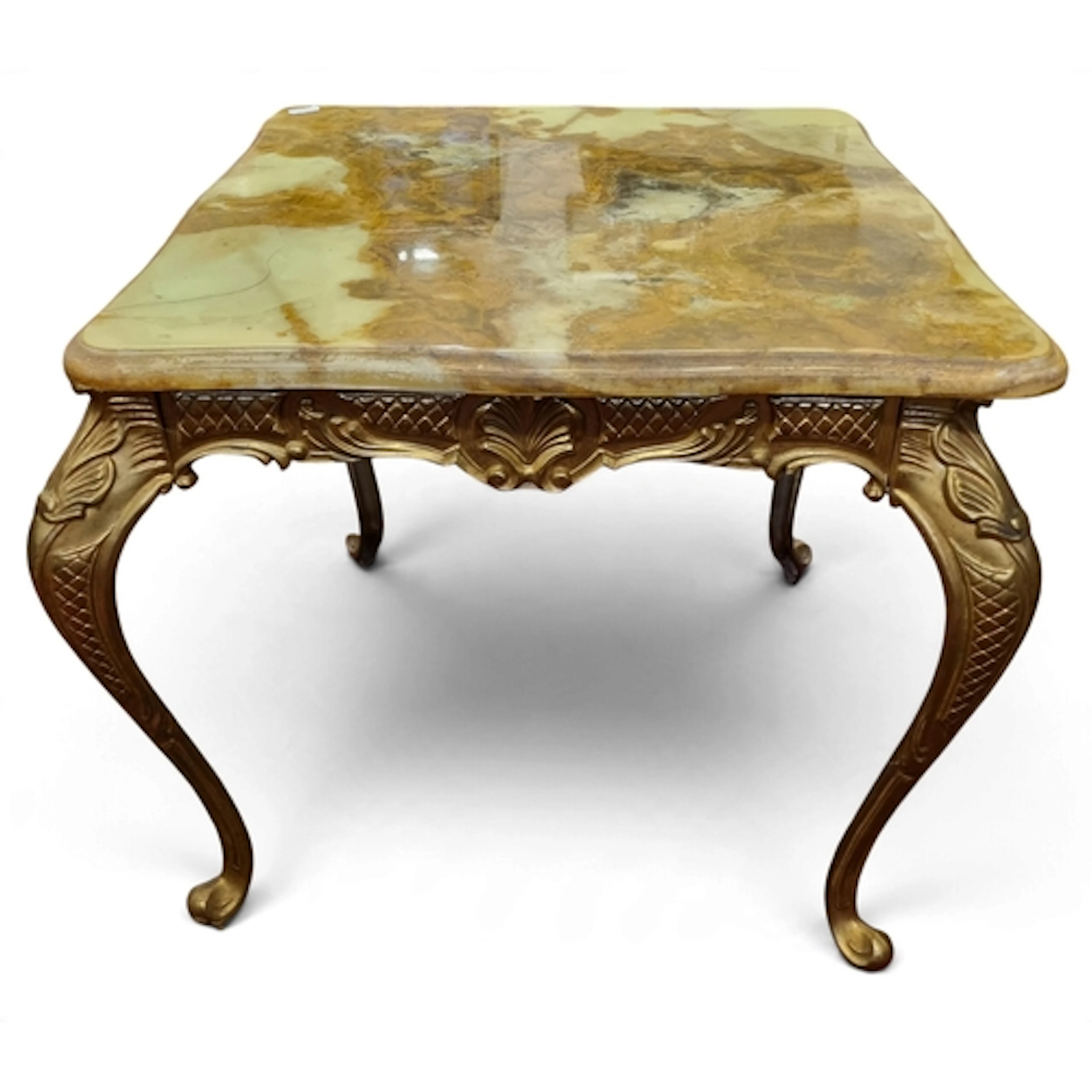 A good 19th Century square Coffee Table with Marble top. W 5...