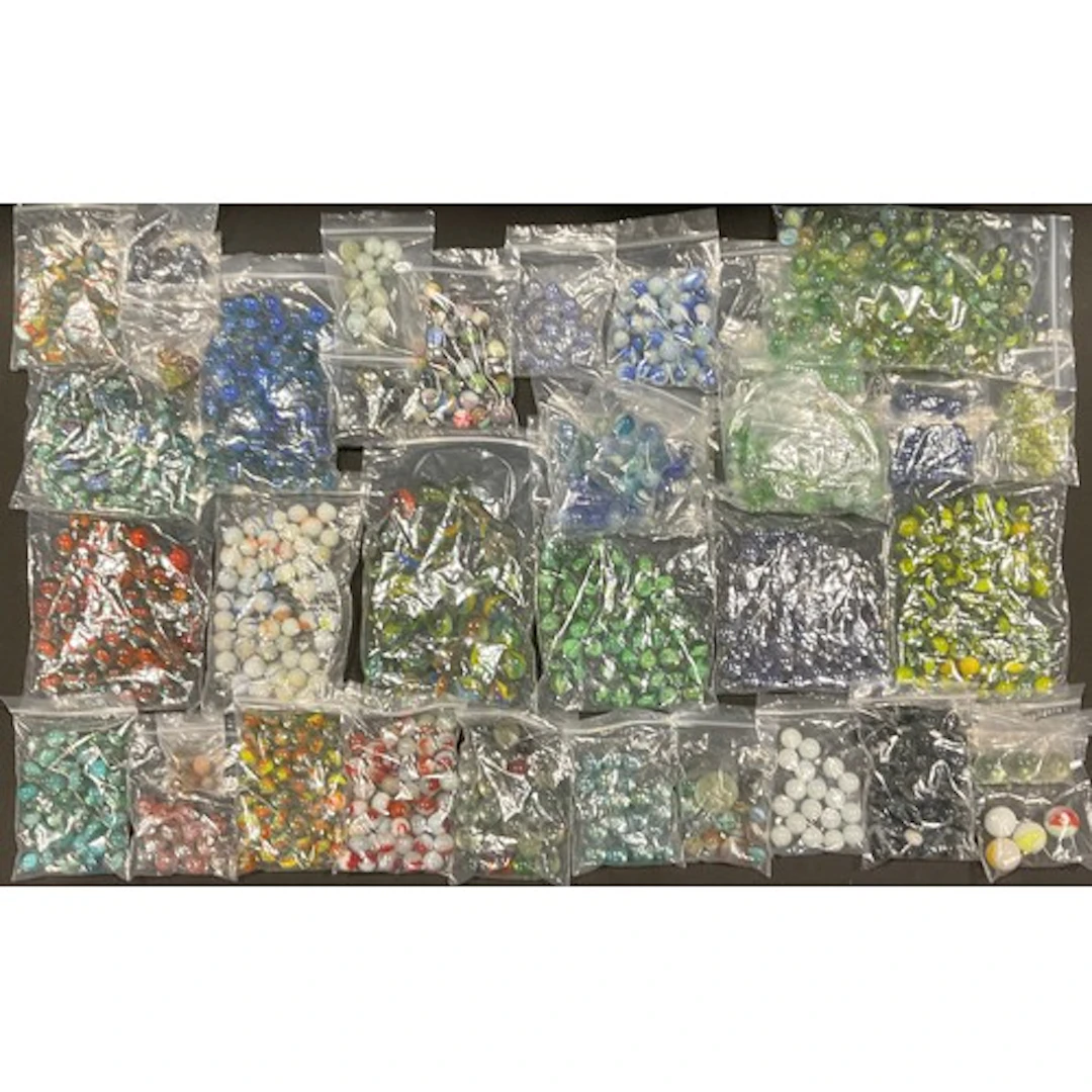 Toys and Juvenalia - a collection of glass marbles, various ...