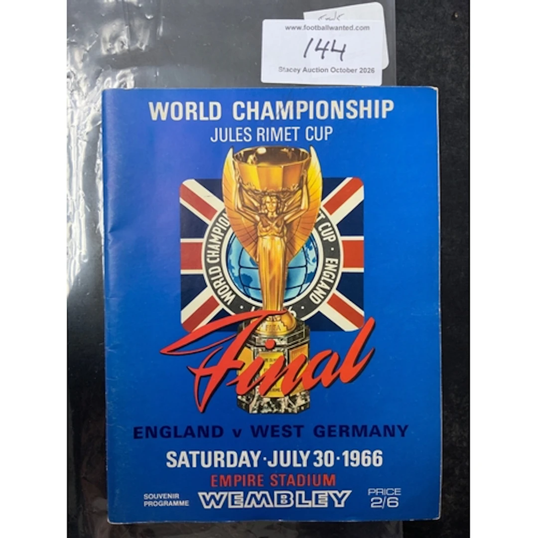 1966 World Cup Final Football Programme: England v West Germ...
