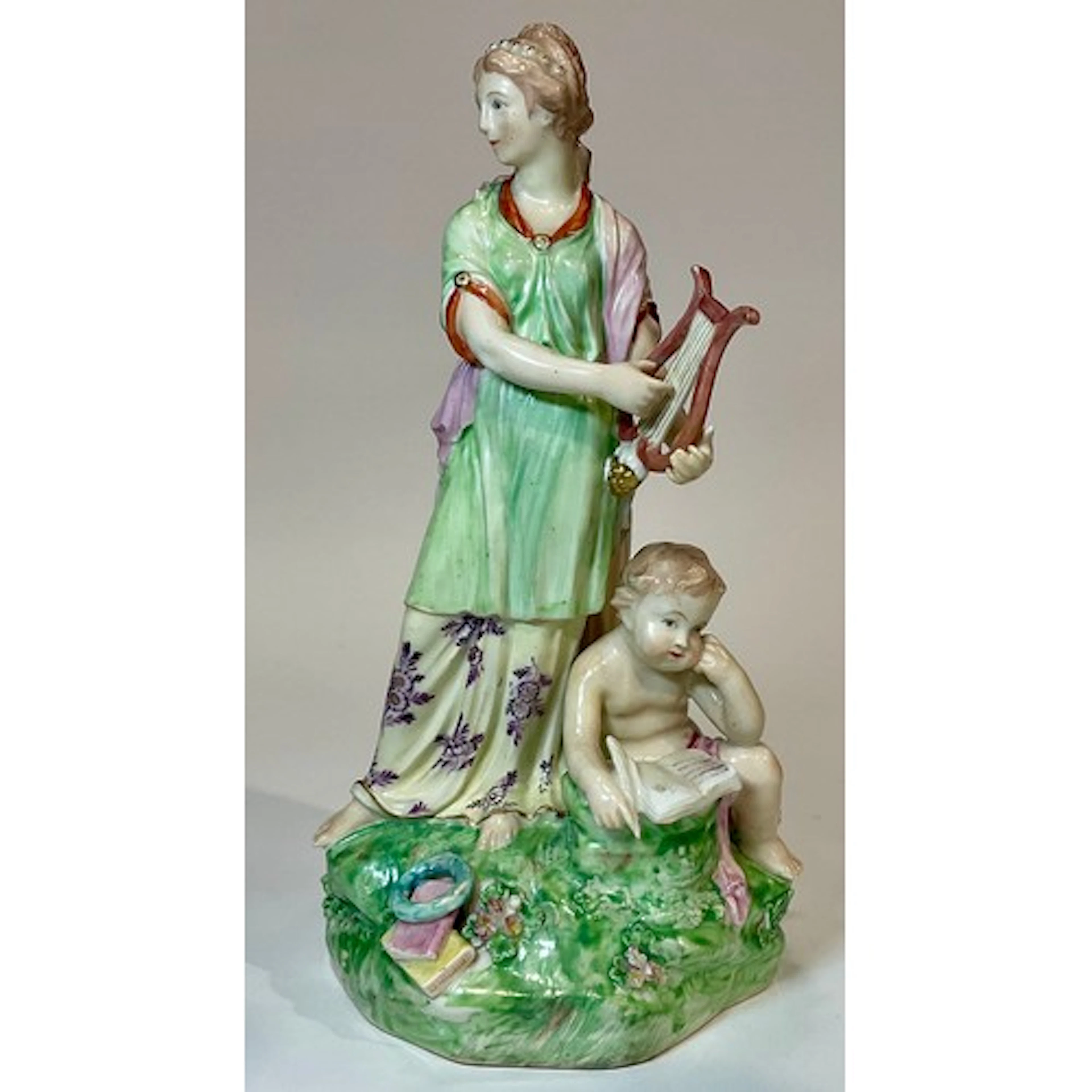 A Derby patch mark figure group, Allegorical of Poetry, mode...
