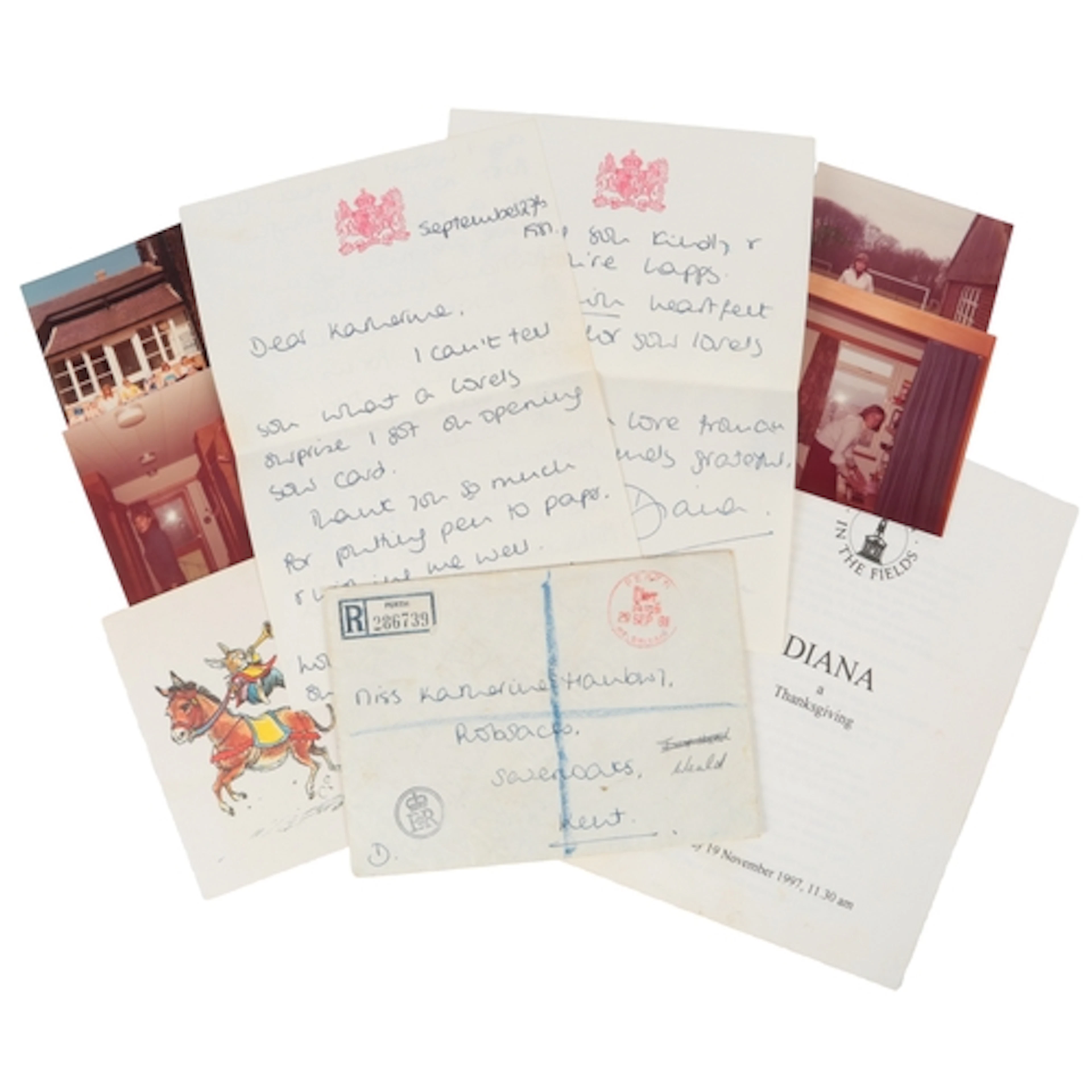 DIANA, PRINCESS OF WALES (1961–1997): Royal Honeymoon letter...