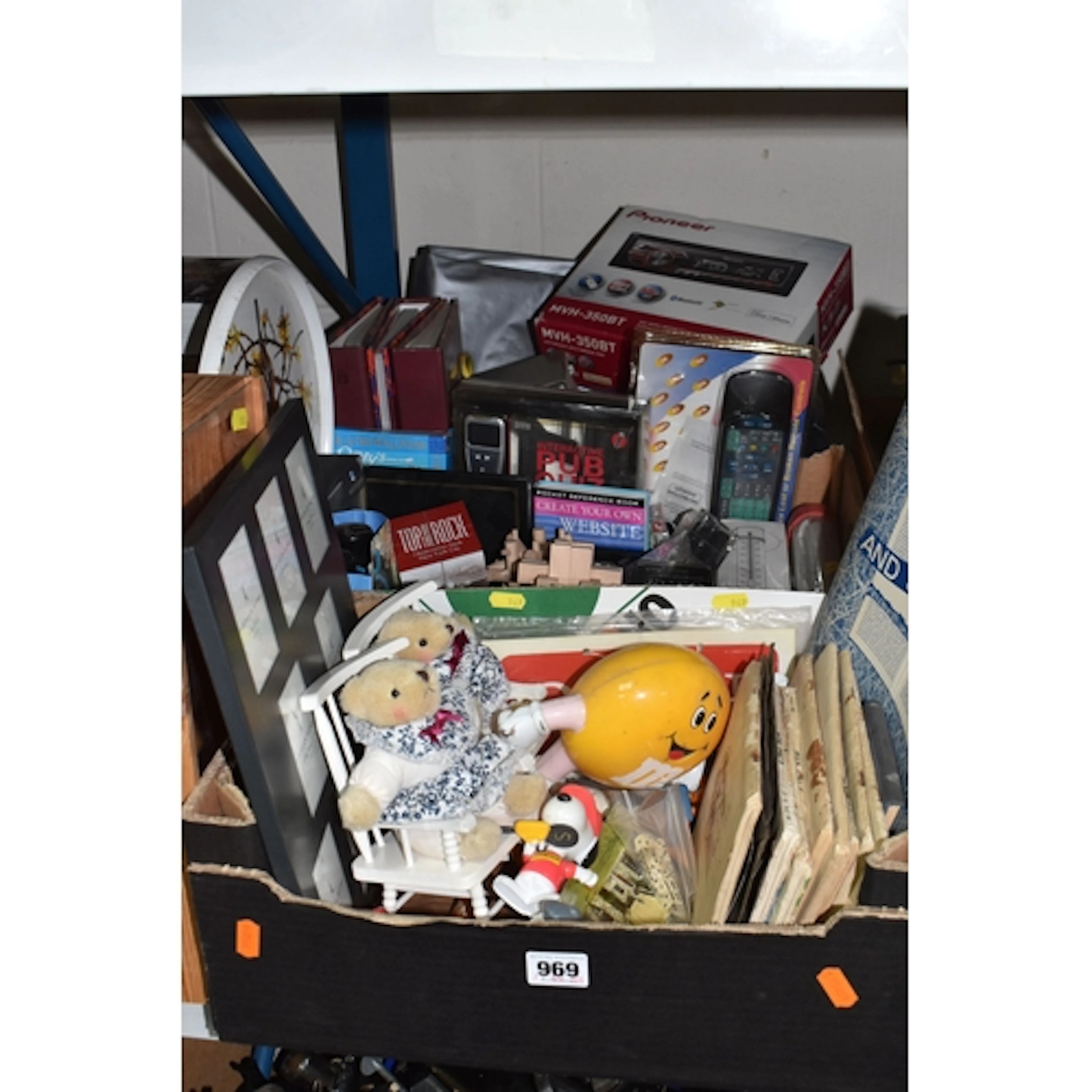 THREE BOXES AND LOOSE MISCELLANEOUS ITEMS, to include a boxe...
