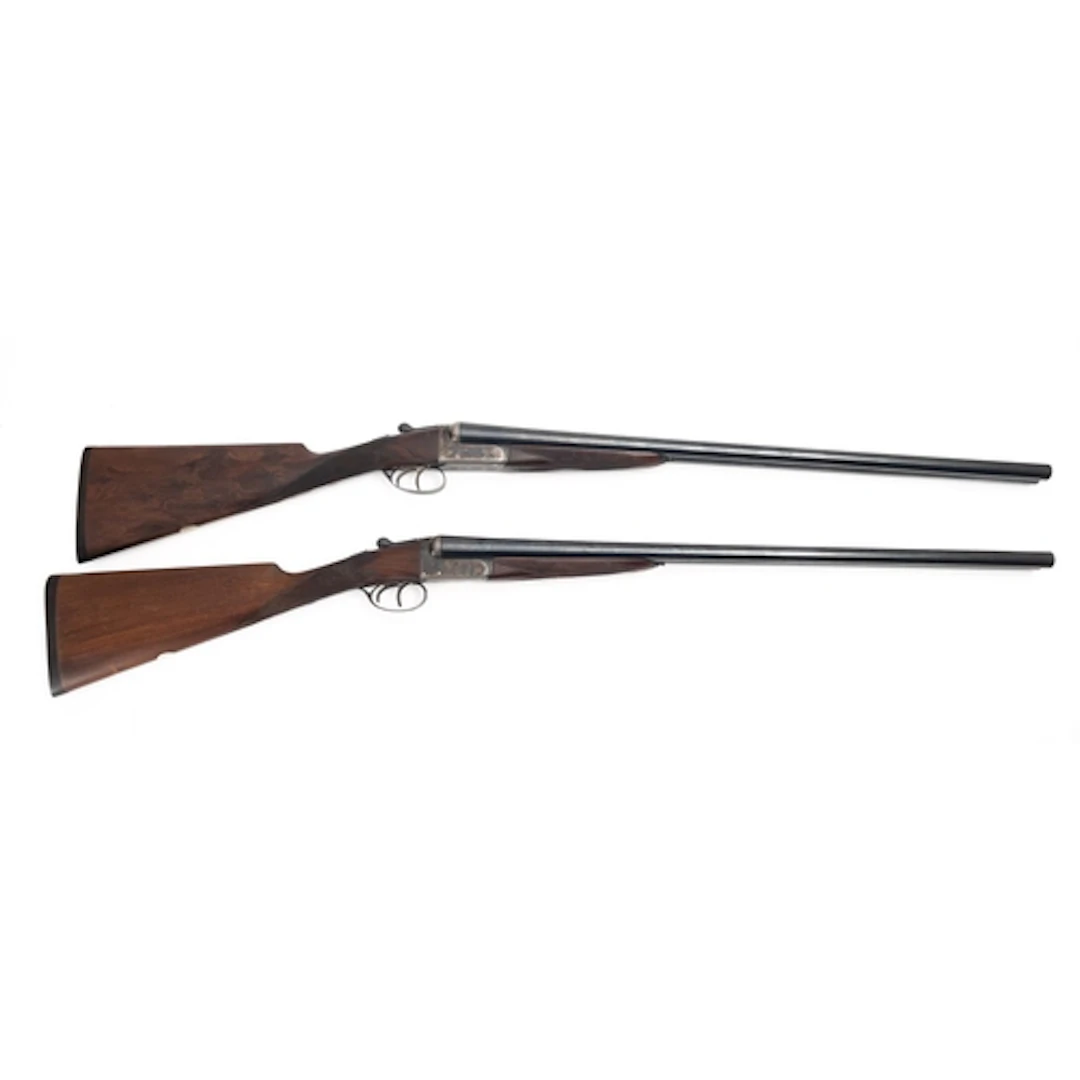 A matched pair of Webley & Scott model 700 12 gauge side by ...