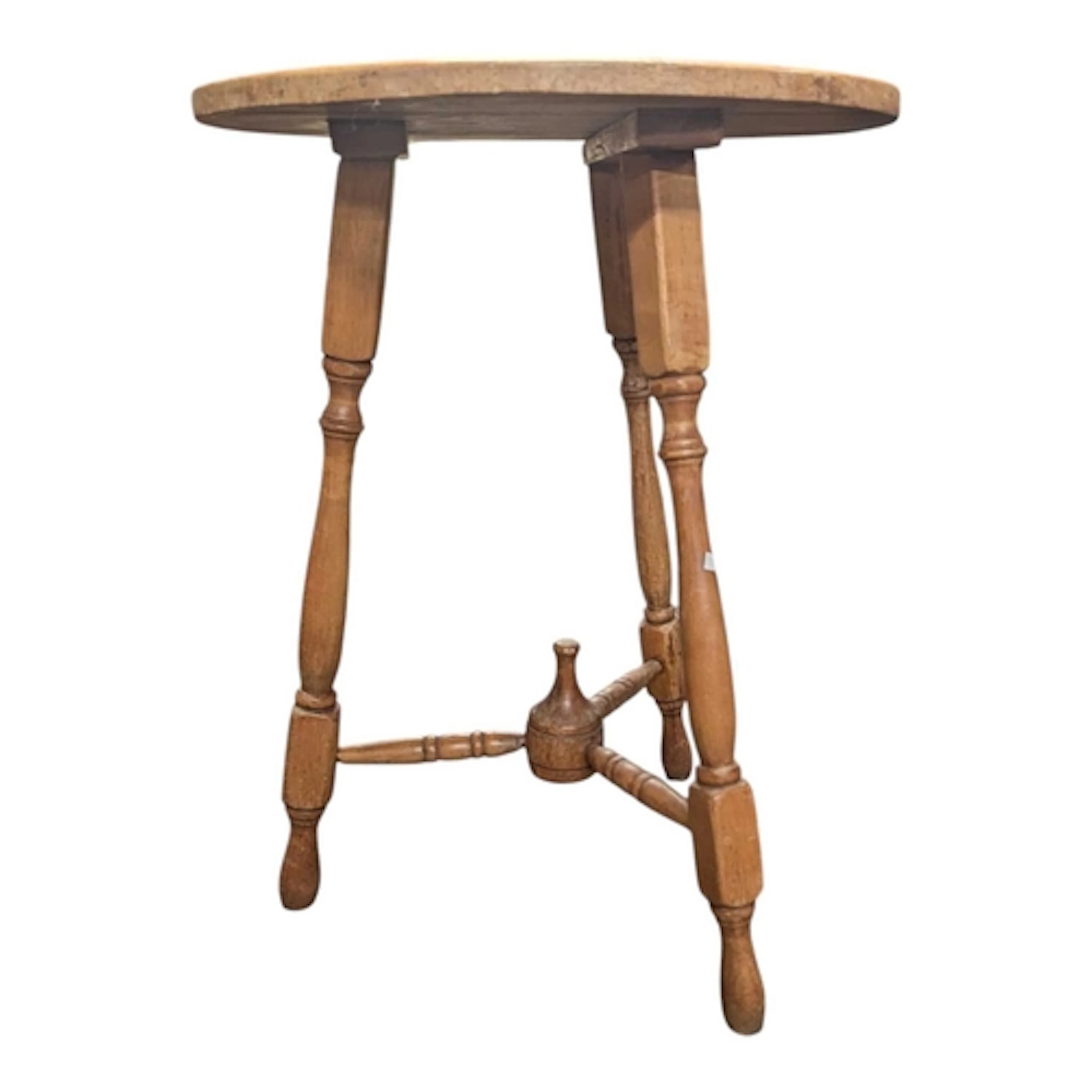A late 19th century Arts & Crafts oak cricket table. The...