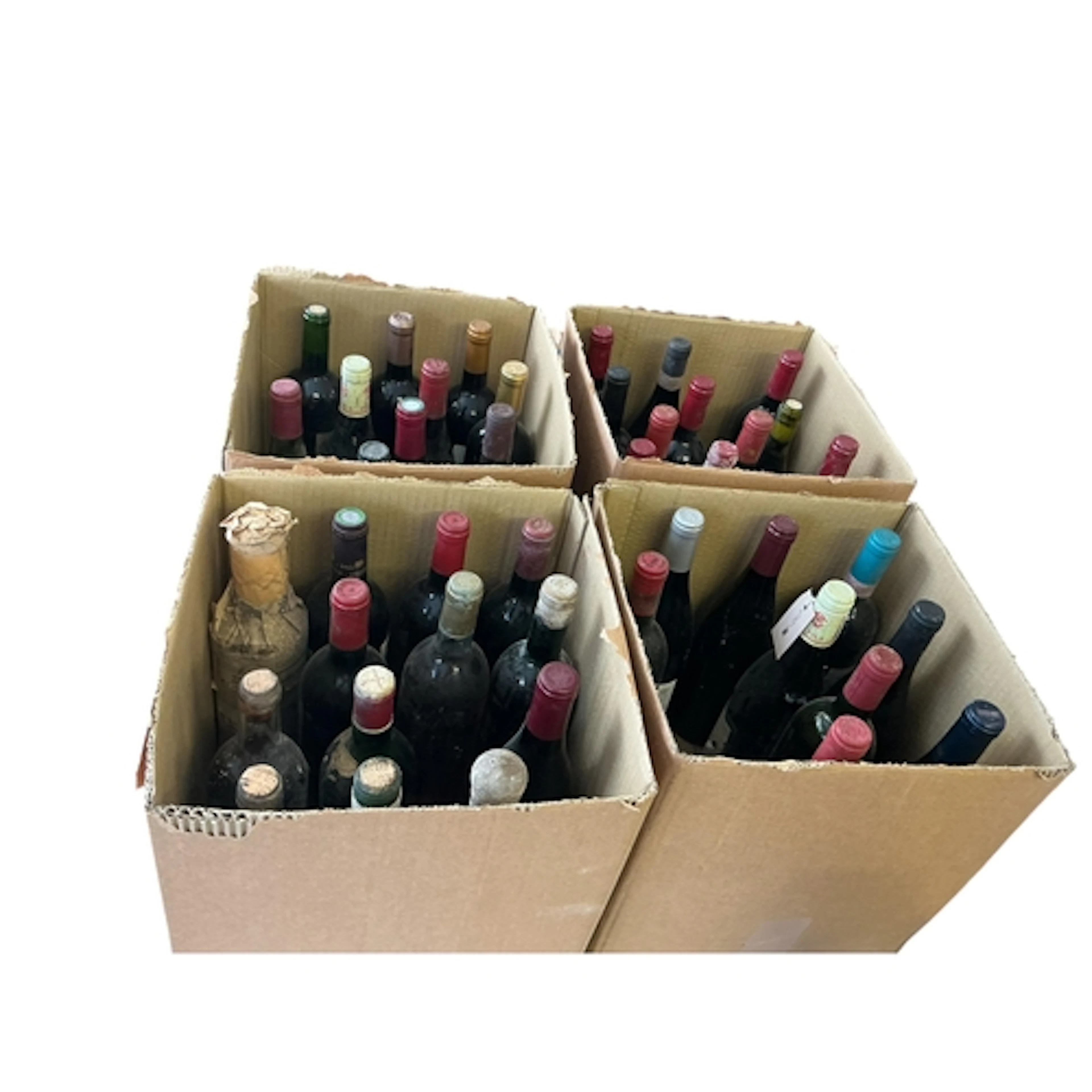 Appropriately 45 bottles of assorted red and white wine, mix...