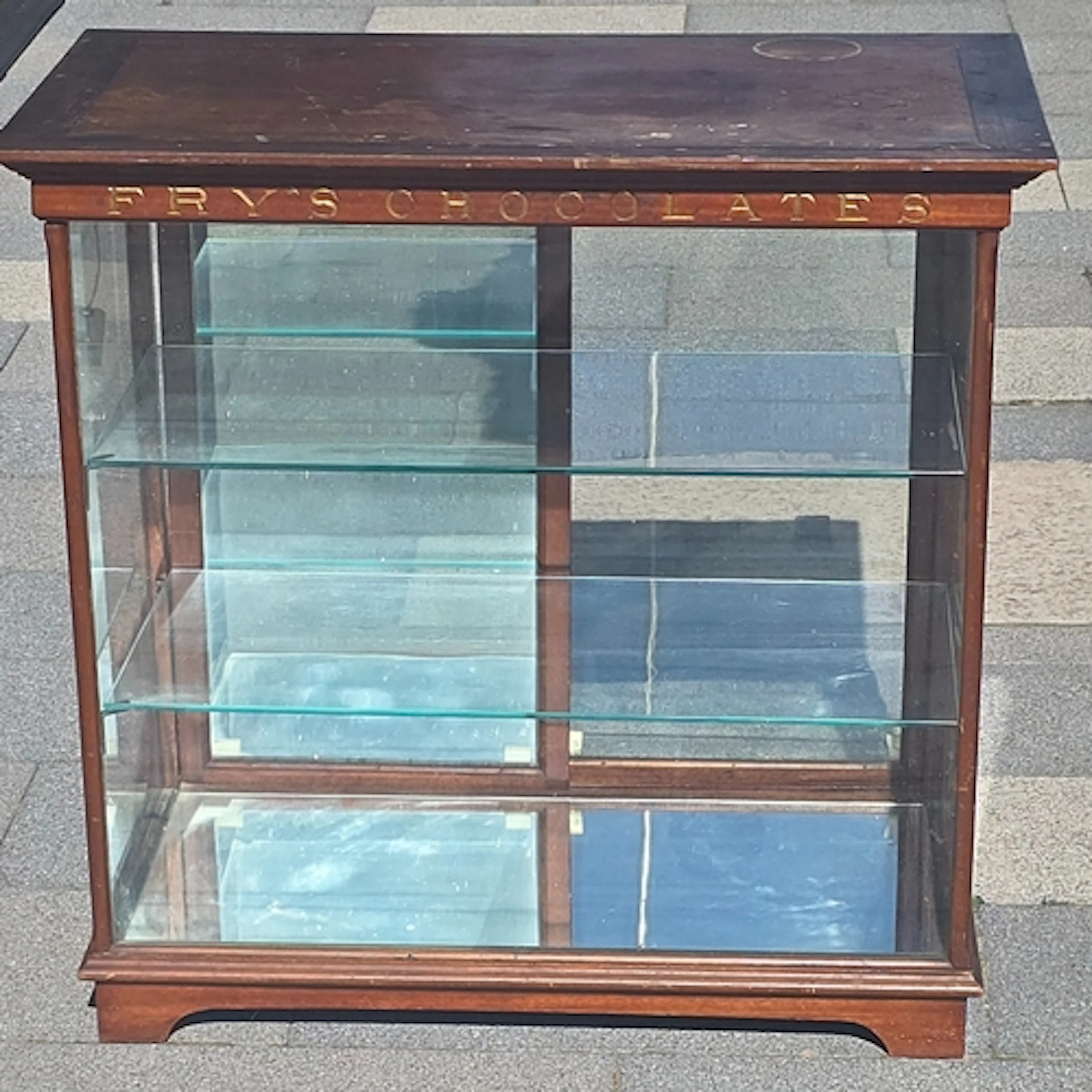 A scarce Antique "FRYS CHOCOLATE" shop counter display cabin...