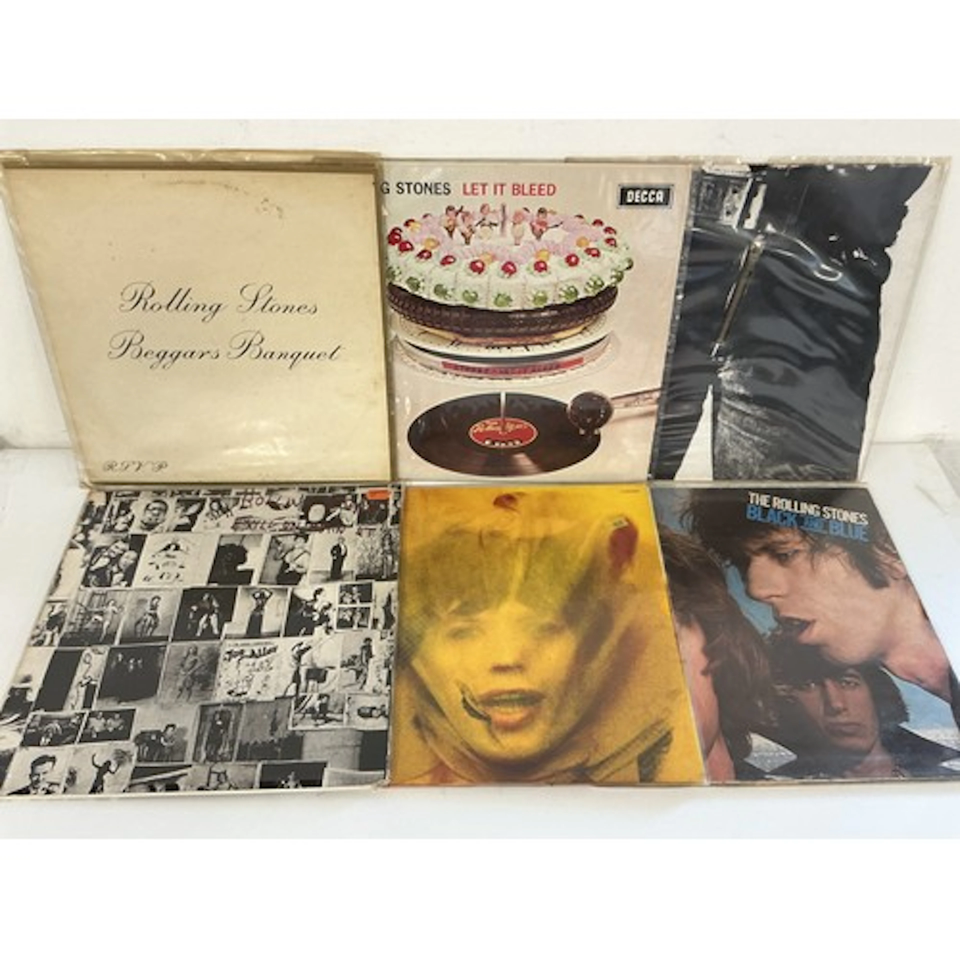 Six Rolling Stones LPs comprising UK pressings of Beggars Ba...