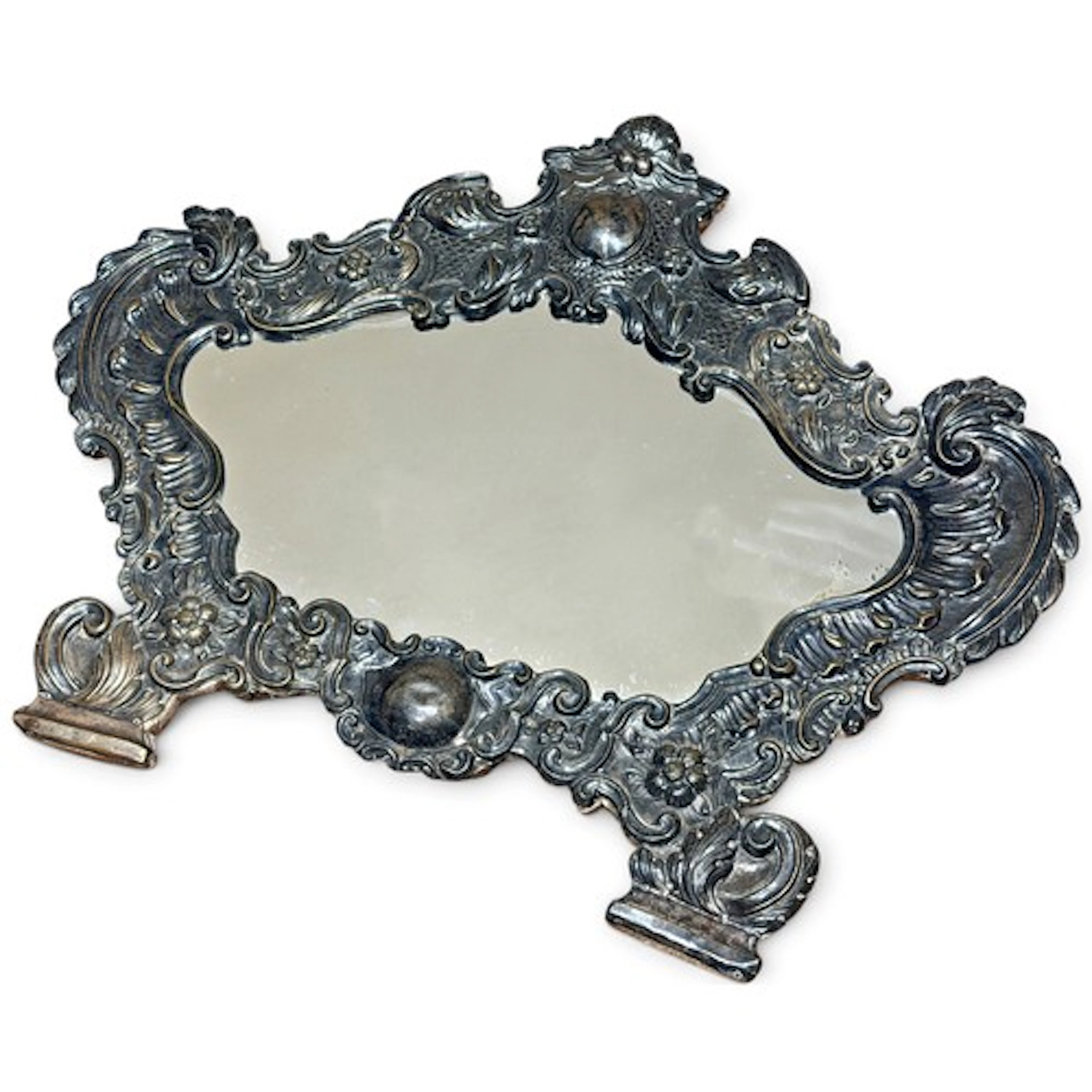 A large easel-backed dressing mirror in the Rococo sale with...