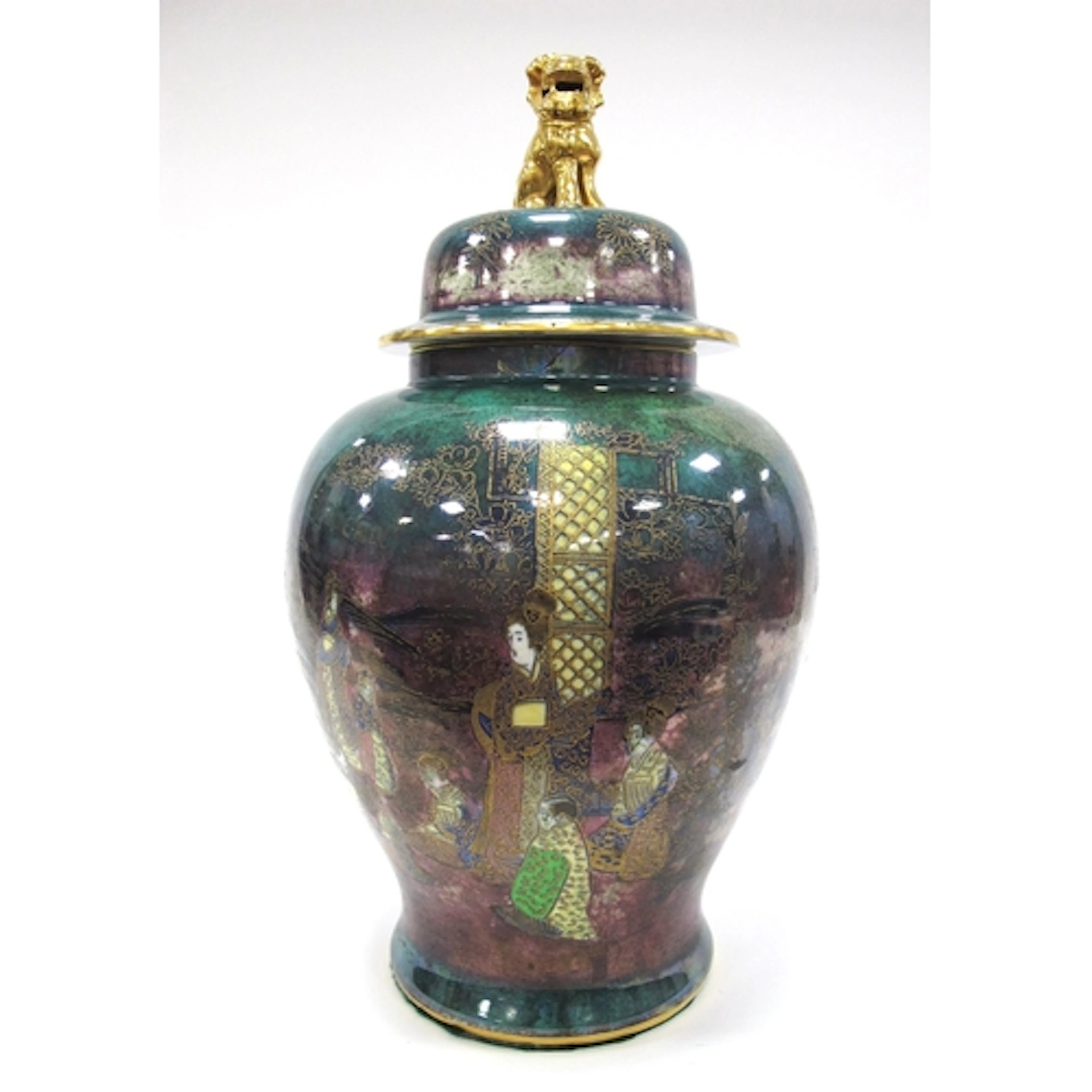 A Wilton Ware Pottery Ginger Jar and Cover, of lustre form d...