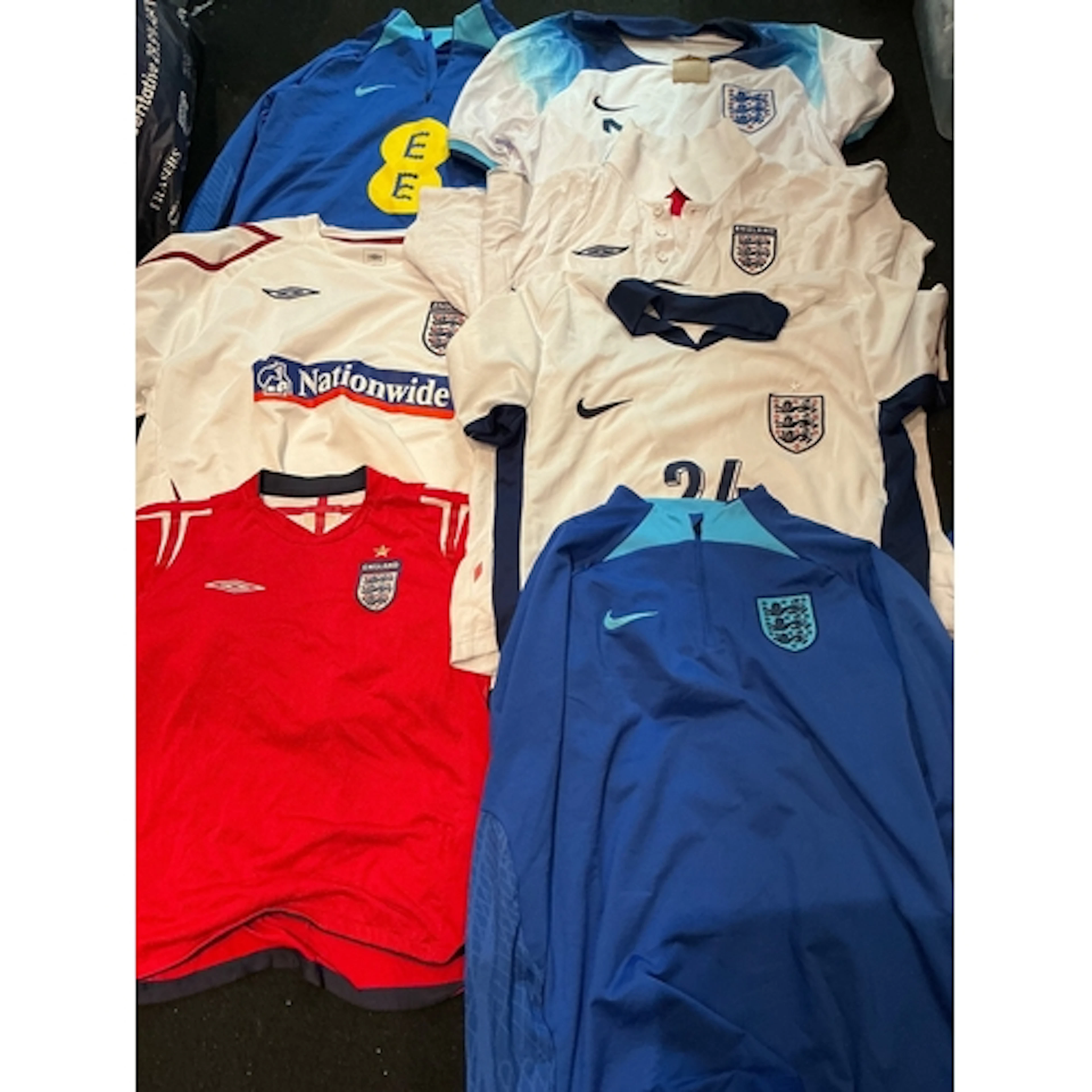 England Football Leisure Shirt Collection: All different st...