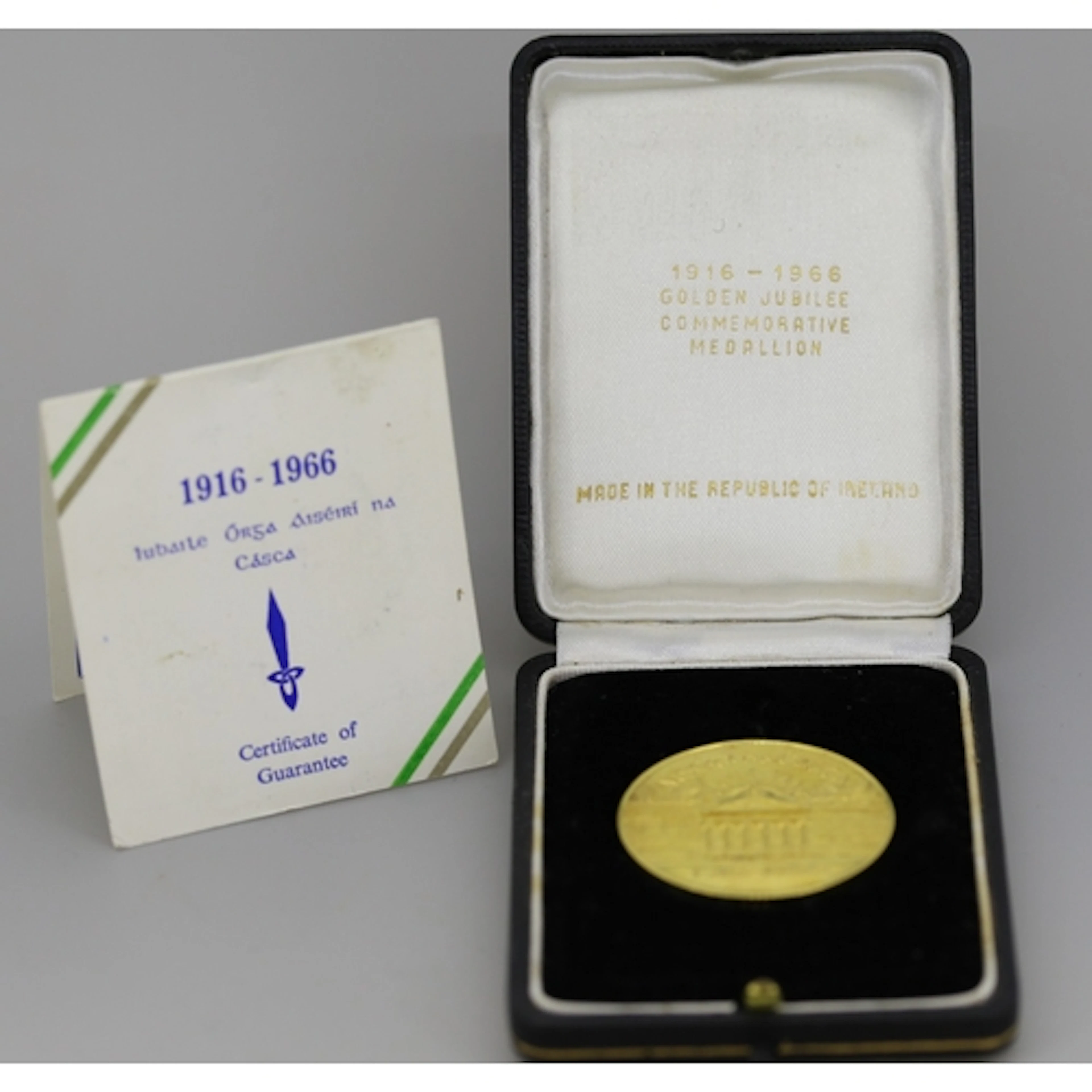 Two Ounce 22 Carat Gold Commemorative Medallion, 1966 Irish ...